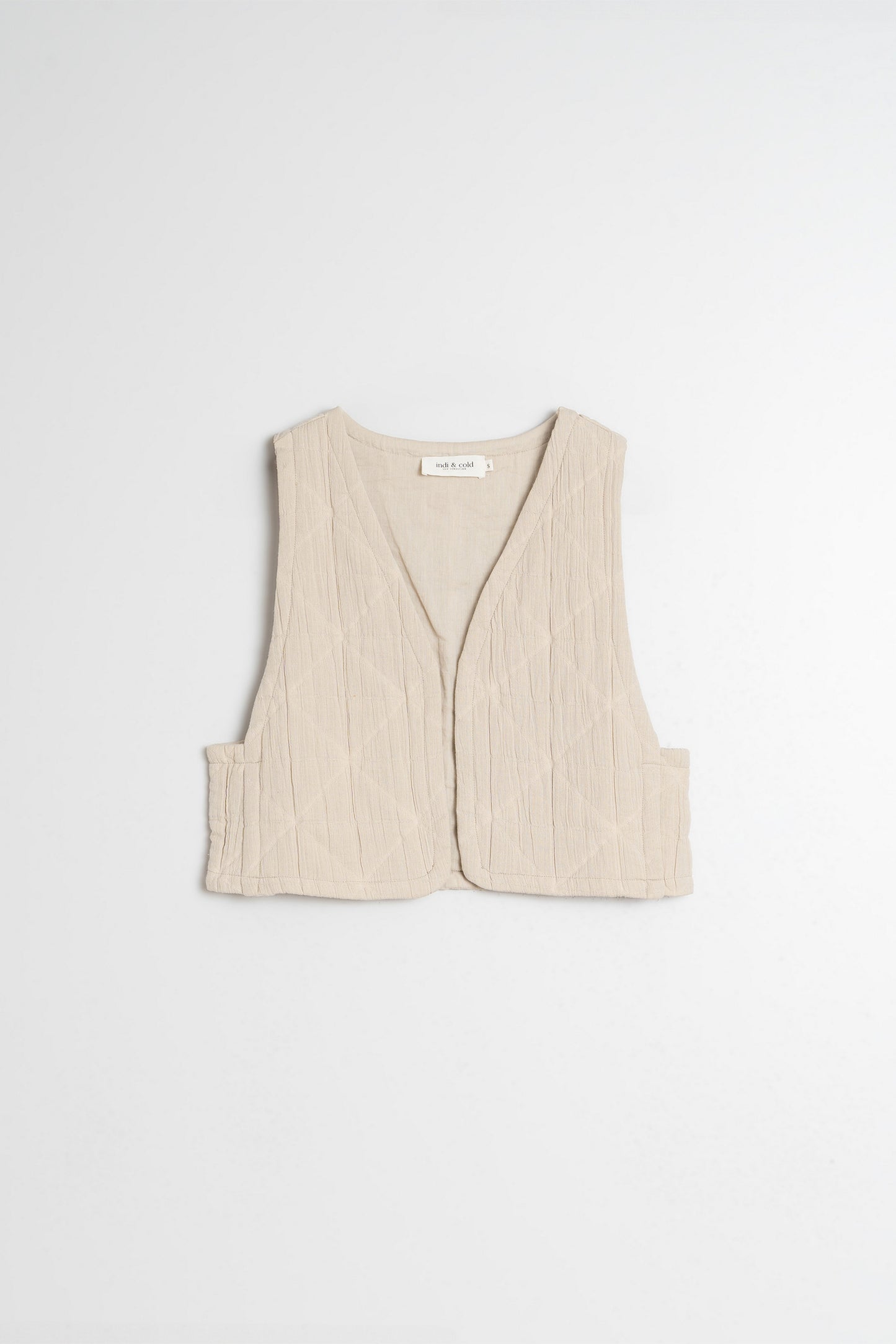 GILET JAQUARD COTON
