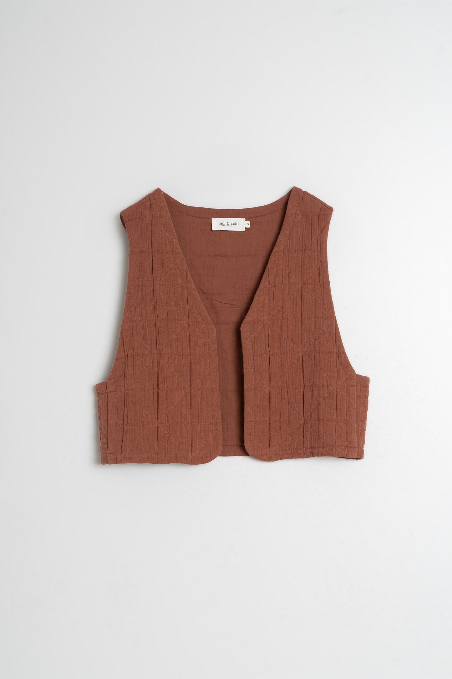 GILET JAQUARD COTON