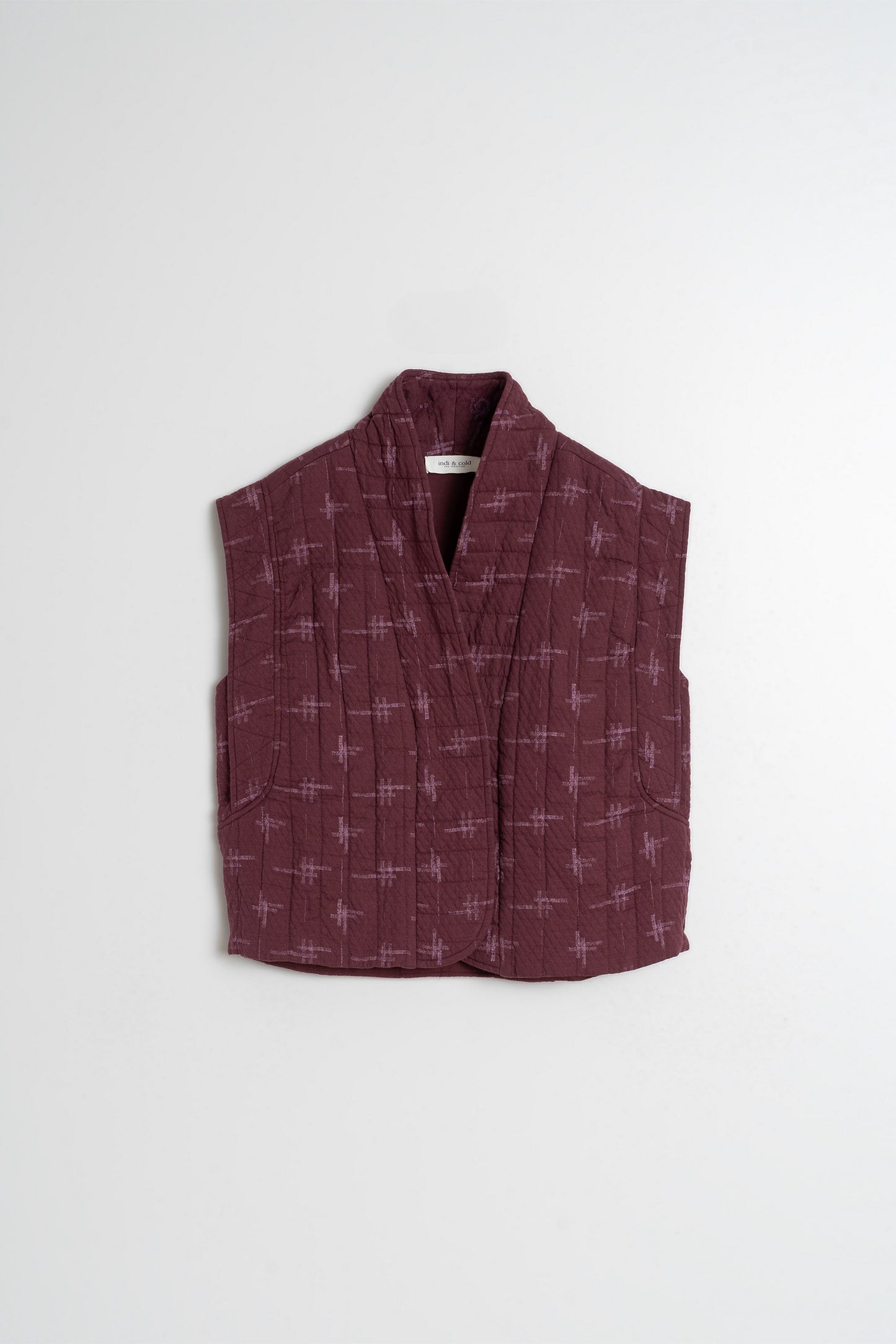 GILET EN COTON JAQUARD