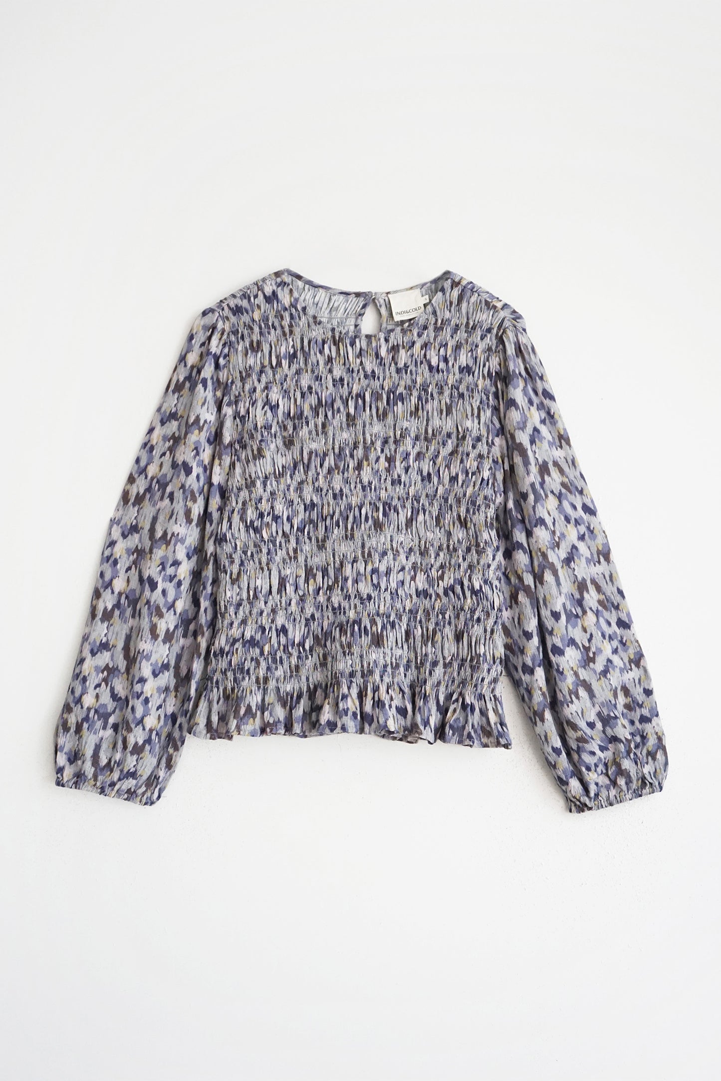 ELASTIC-WAIST BLOUSE