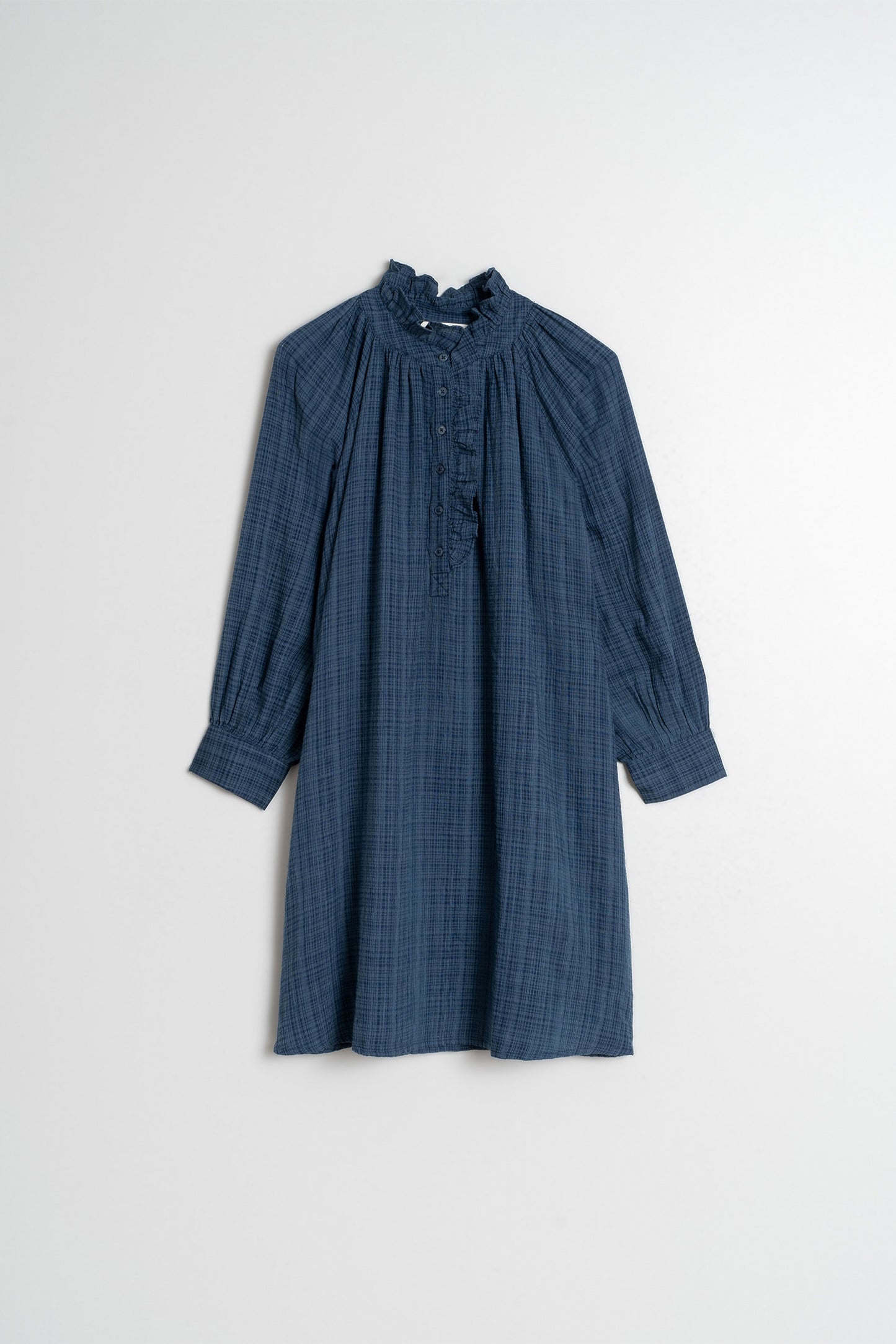 RUFFLED COLLAR DRESS