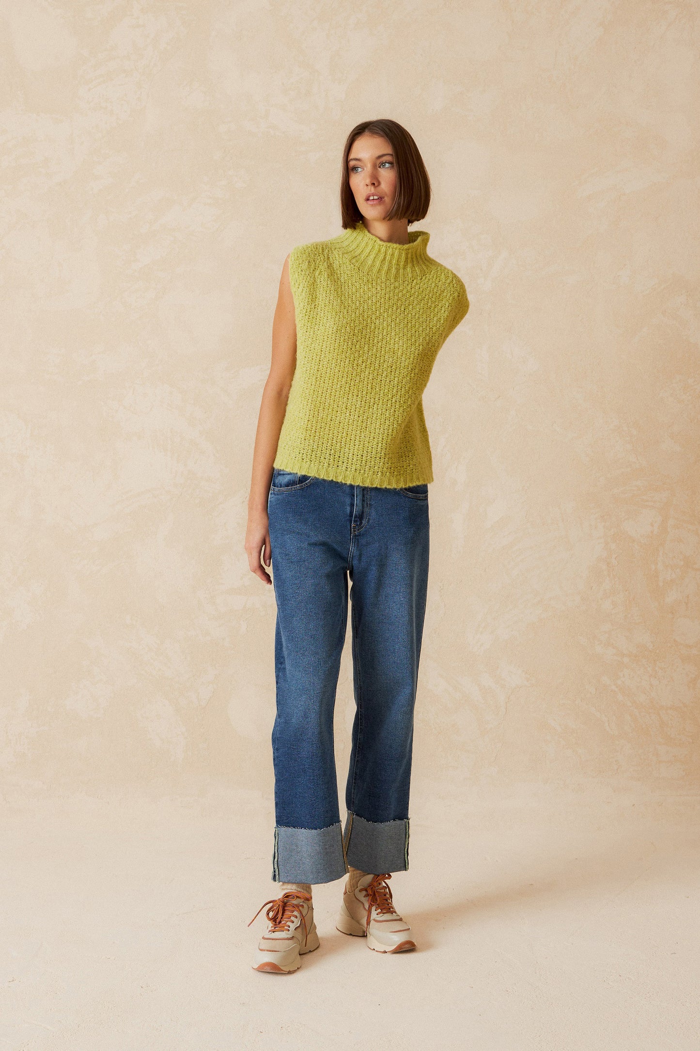 GILET EN MAILLE COULEURS
