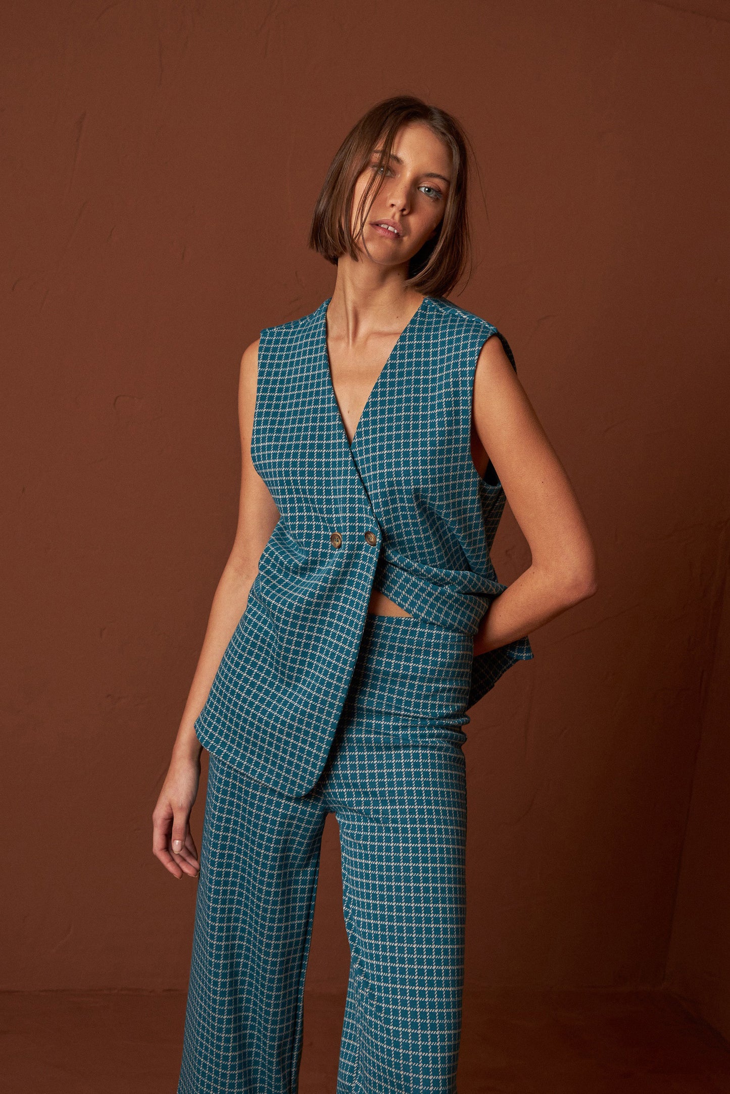 GILET EN MAILLE POINT DE ROME