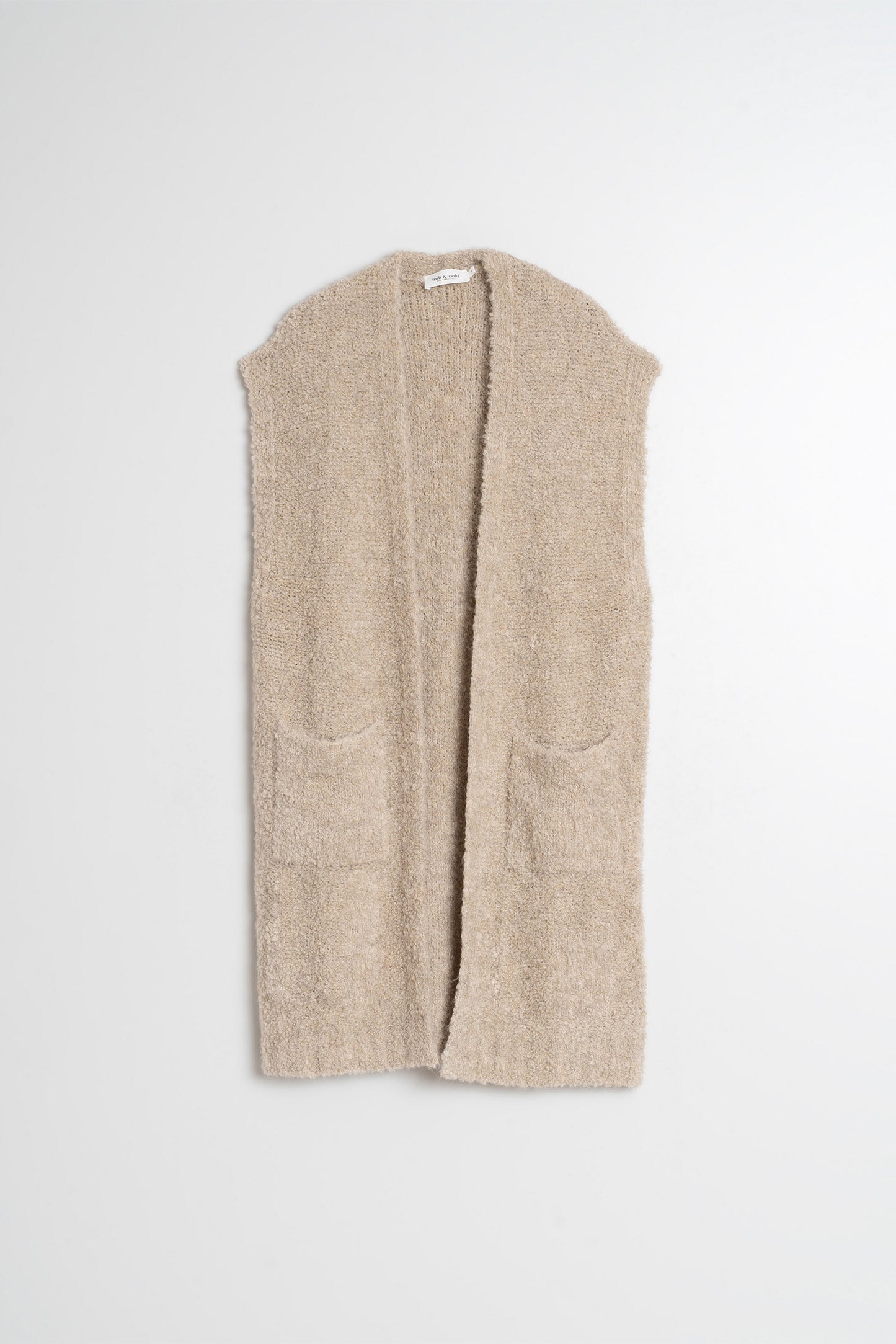 GILET MAXI EN MAILLE