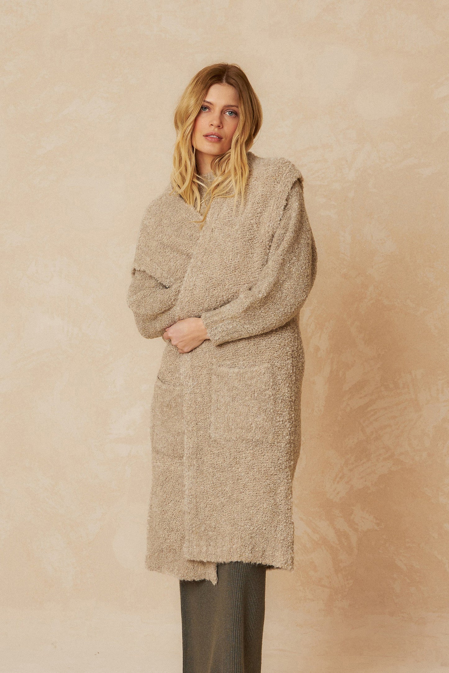 GILET MAXI EN MAILLE
