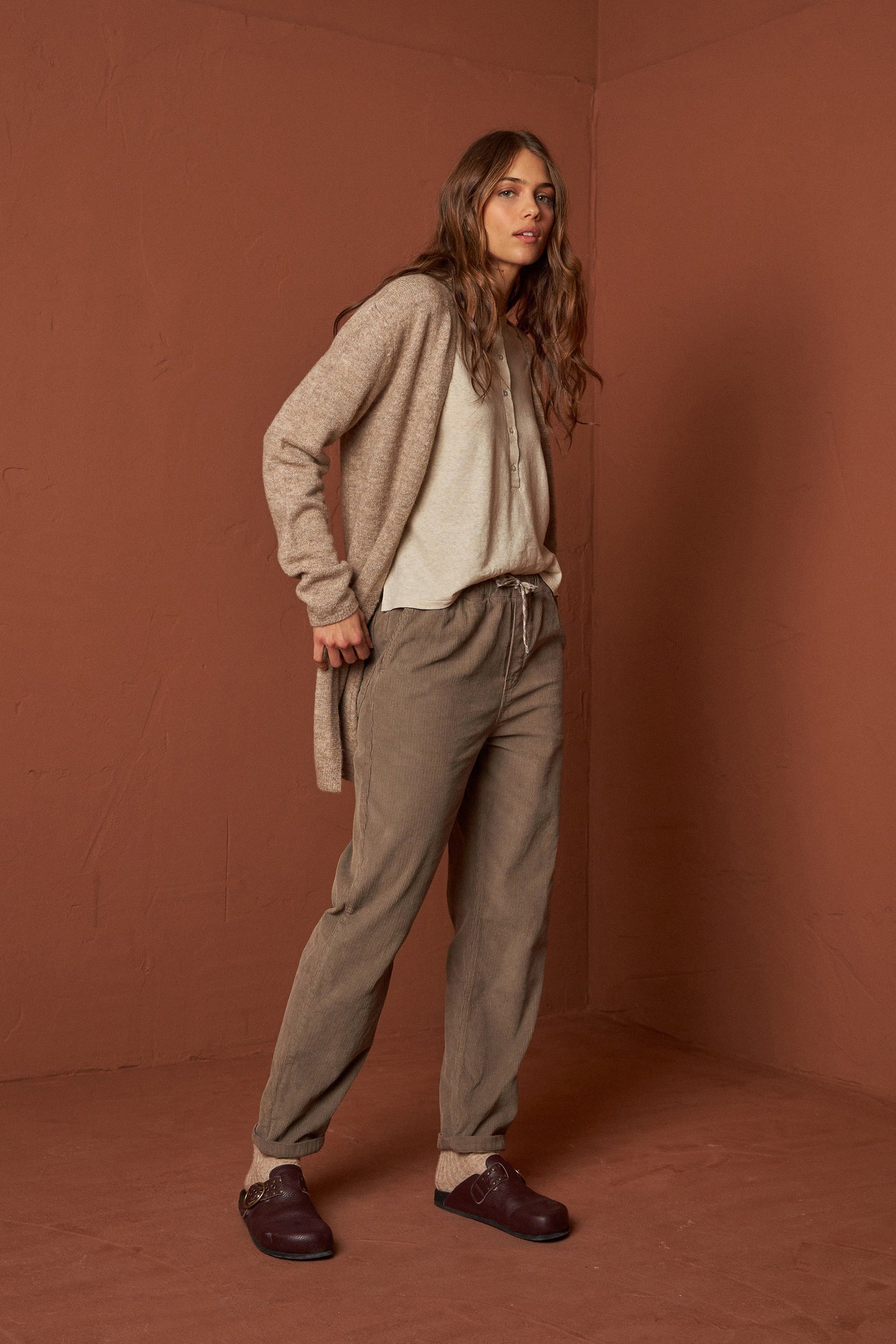 VESTE EN MAILLE MÉLANGÉE
