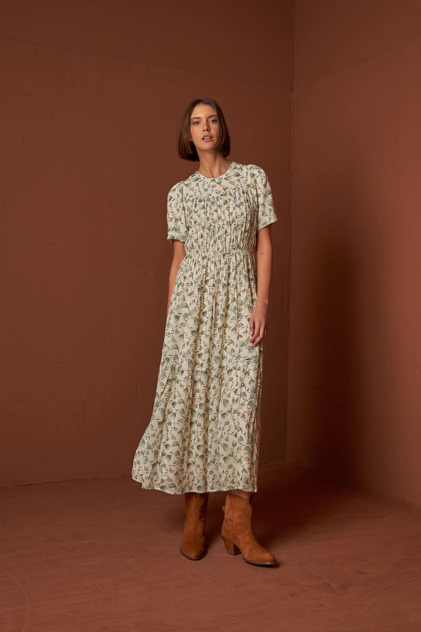 ROBE MAXI EN MOUSSELINE