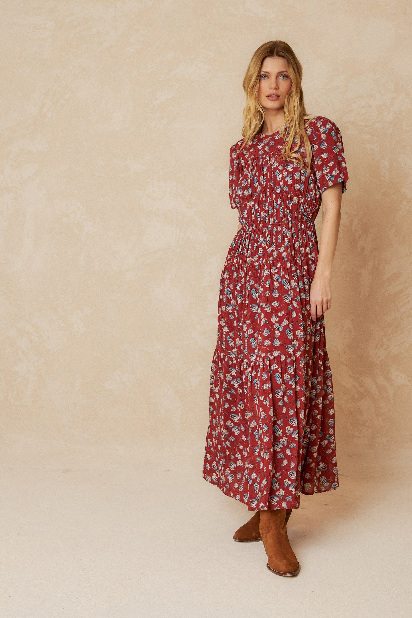 ROBE MAXI EN MOUSSELINE