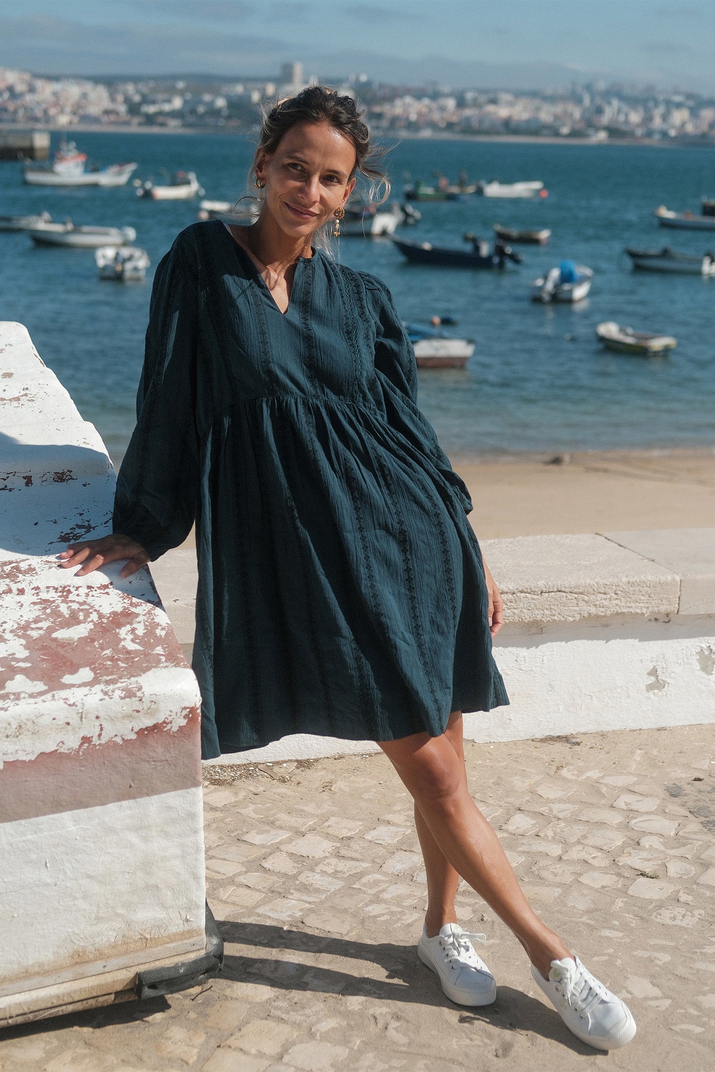 ROBE COURTE JAQUARD