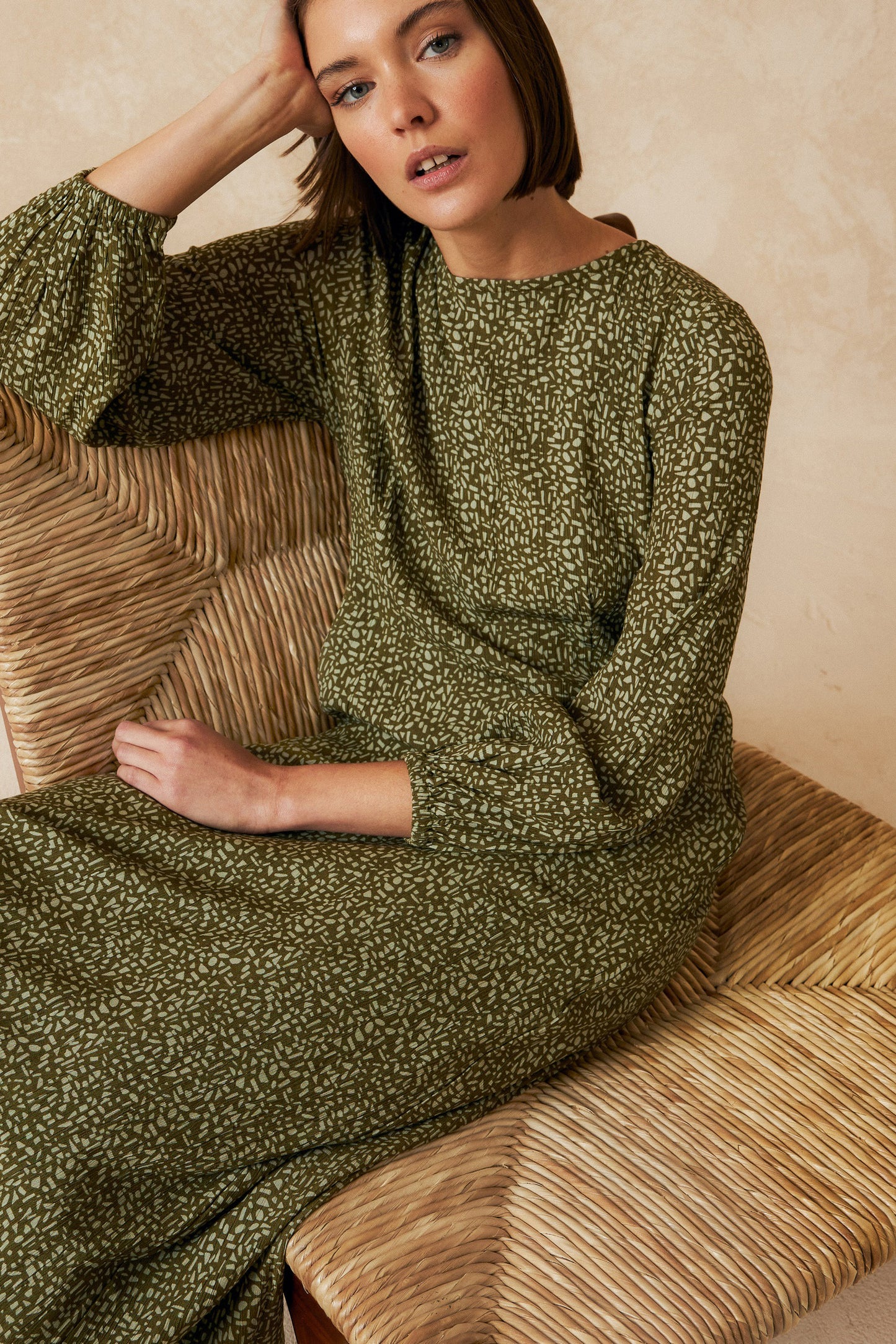 ROBE MAXI EN VISCOSE