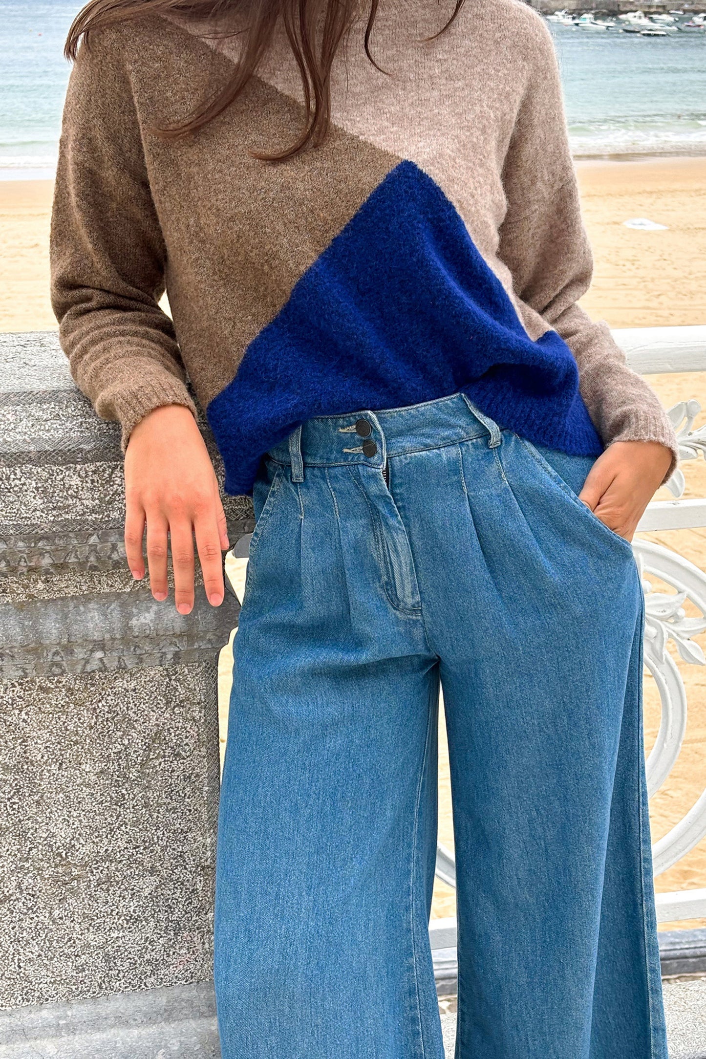 WOOL INTARSIA SWEATER