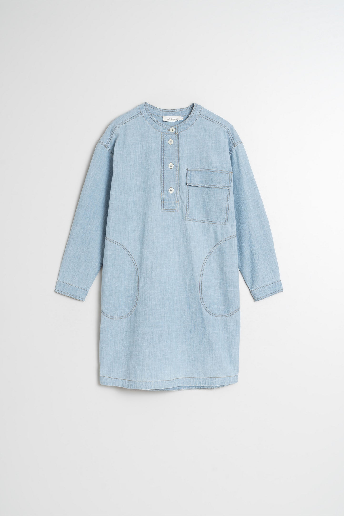 ROBE DROITE DÉLAVÉE