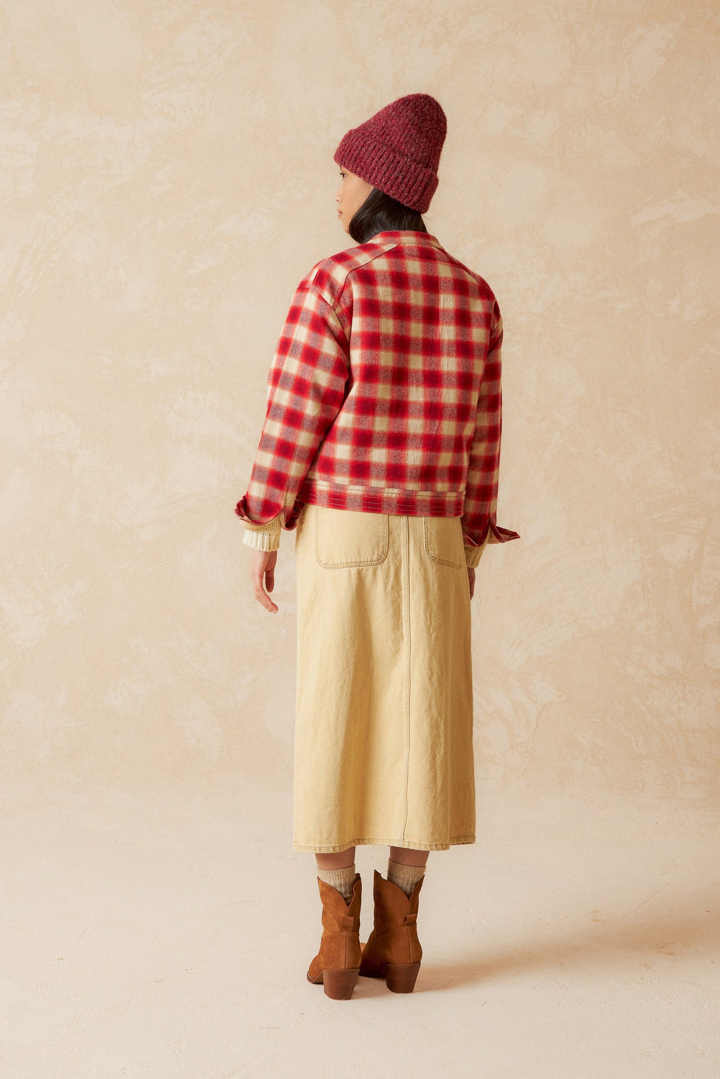 VESTE À CARREAUX