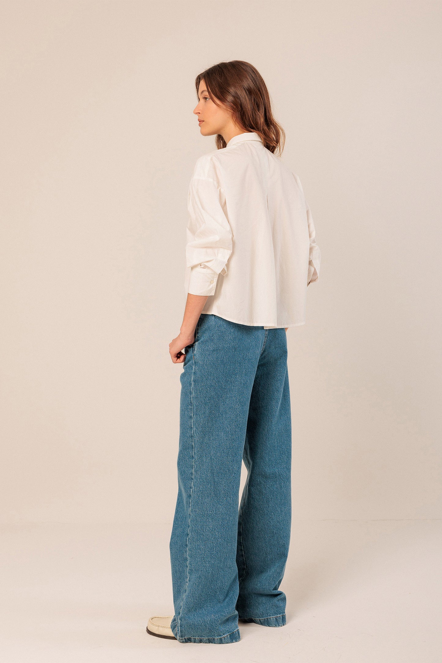 CROPPED POPLIN SHIRT