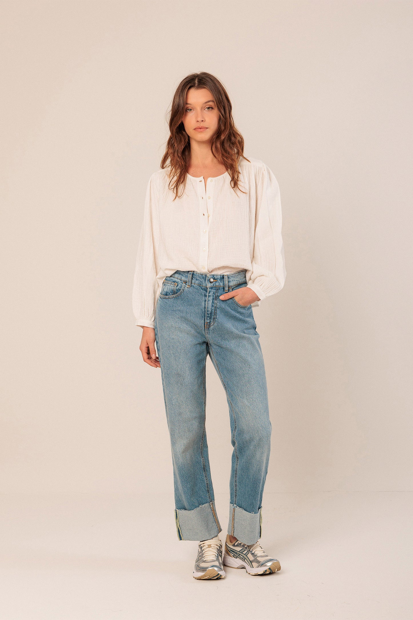 CHEMISE EN DOUBLE GAZE