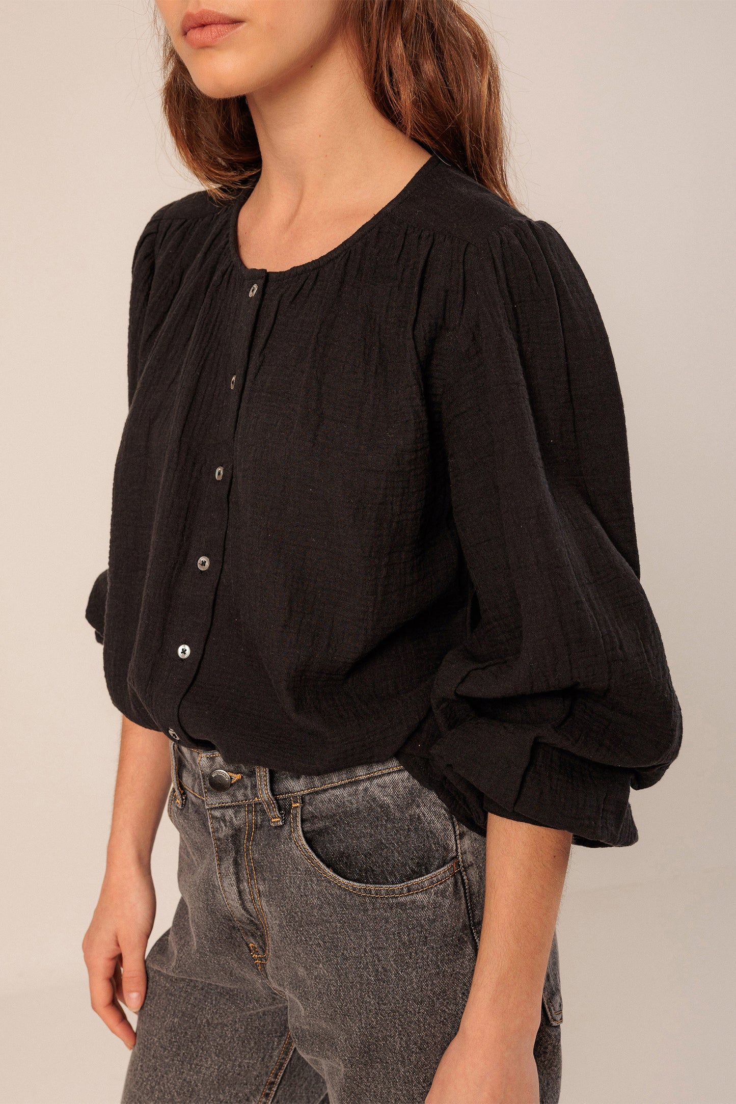 CHEMISE EN DOUBLE GAZE