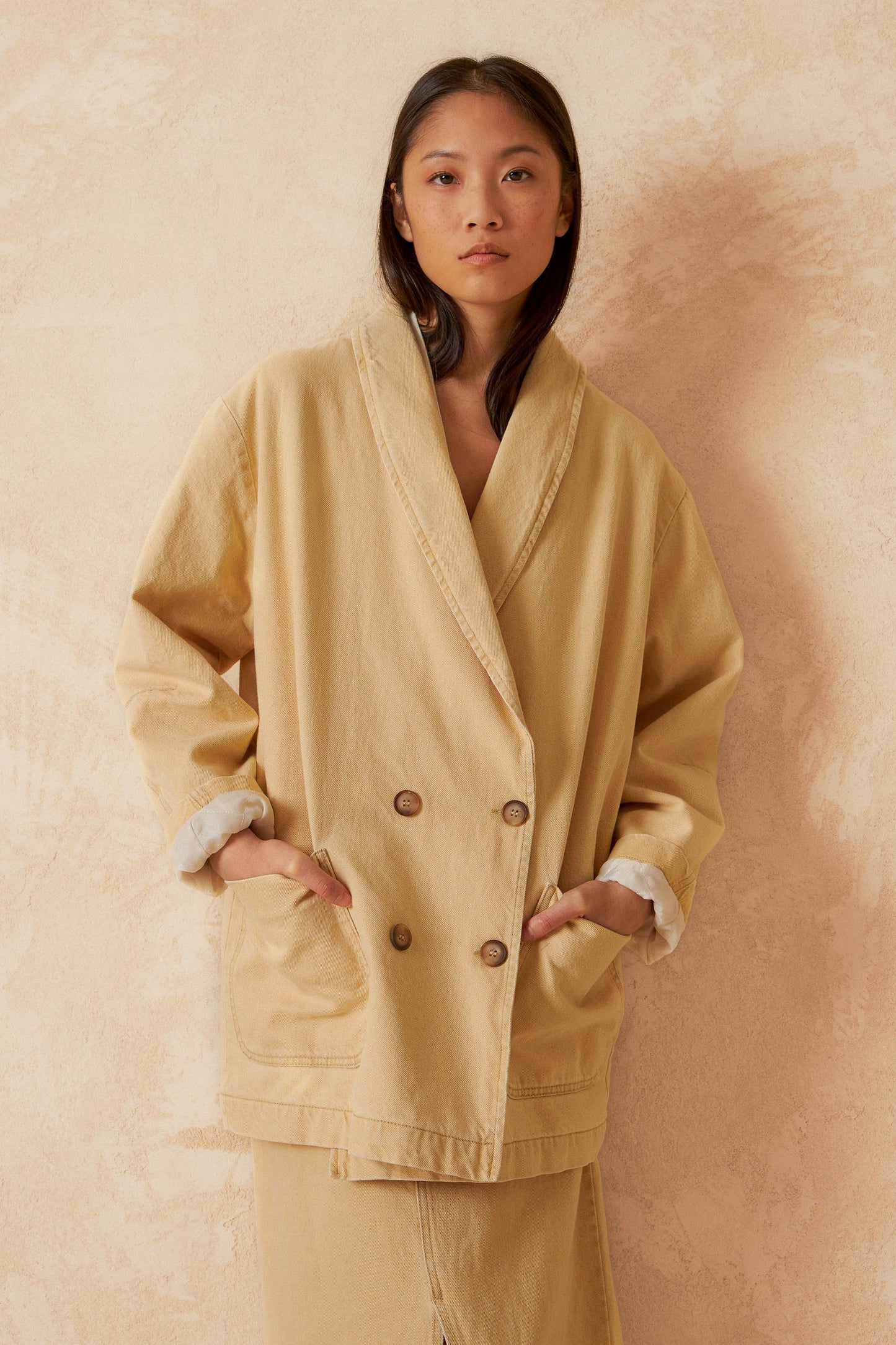 VESTE OVERSIZE À COL SMOKING