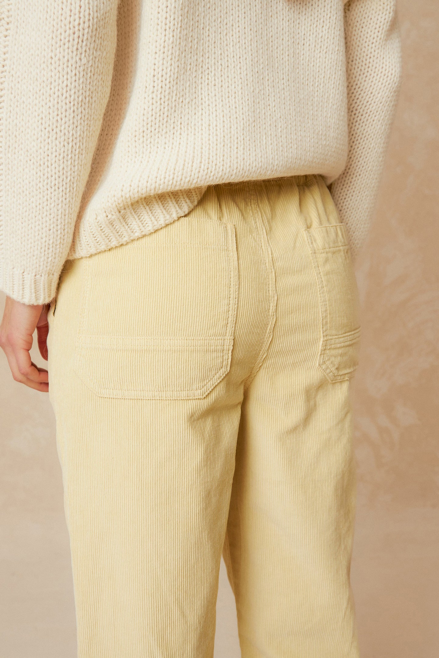 PANTALON EN MICRO VELOURS ANE