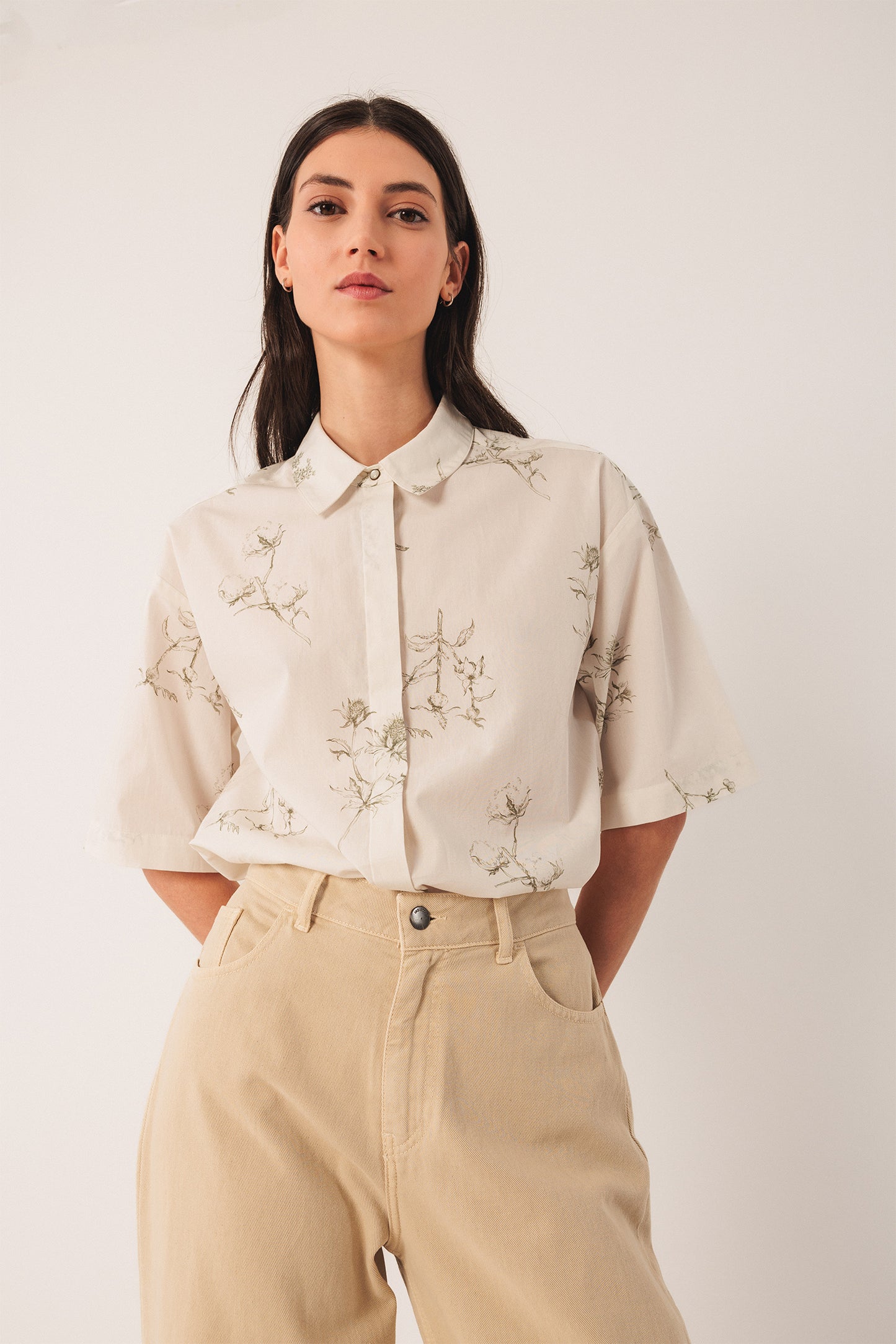 PRINTED POPLIN SHIRT