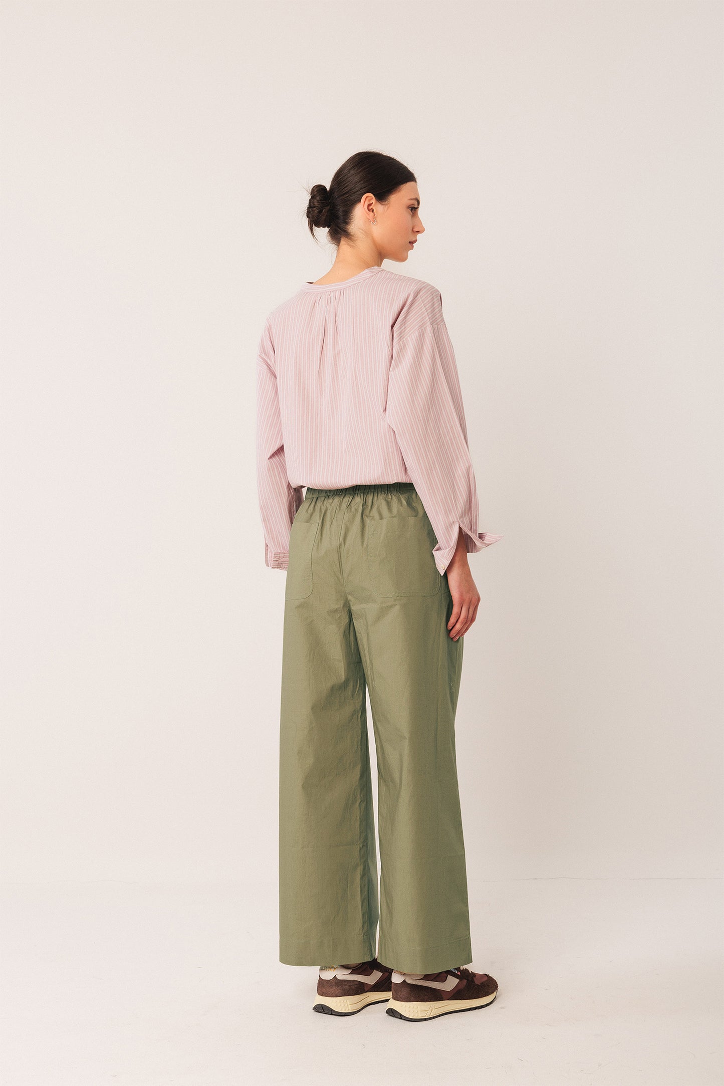 ELASTIC COTTON PANTS