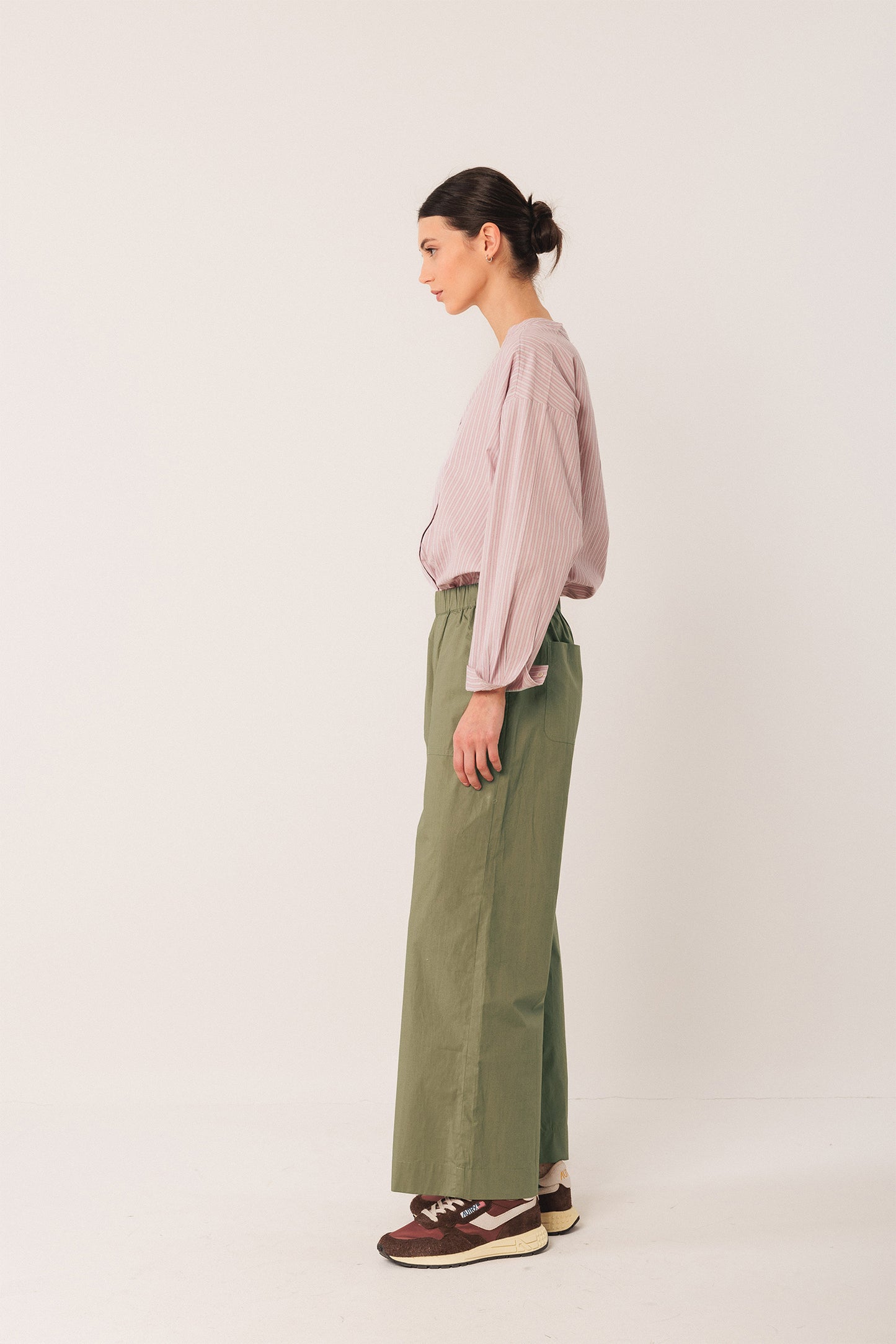 ELASTIC COTTON PANTS