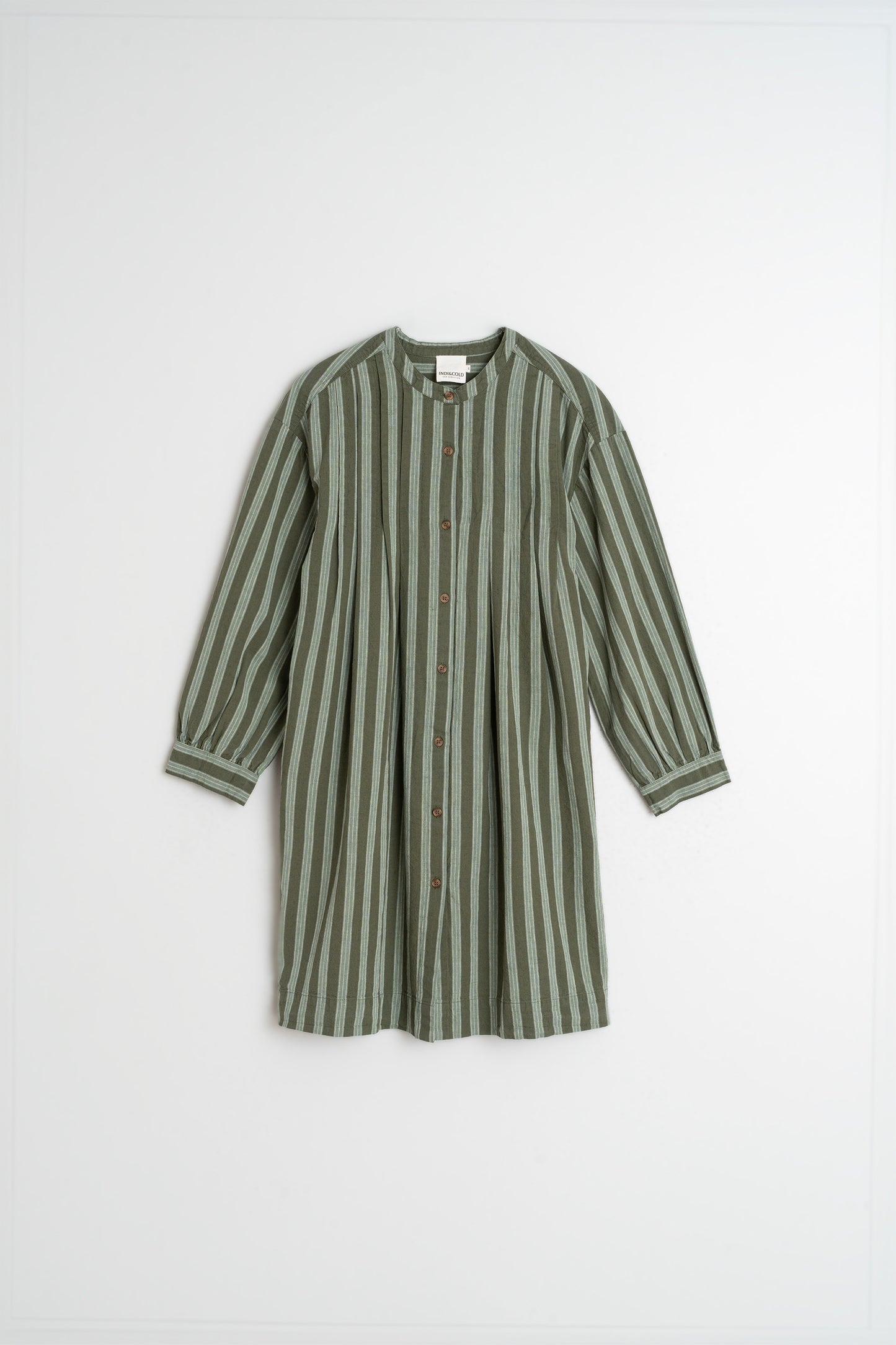 VESTIDO ALGODÓN PLIEGUES