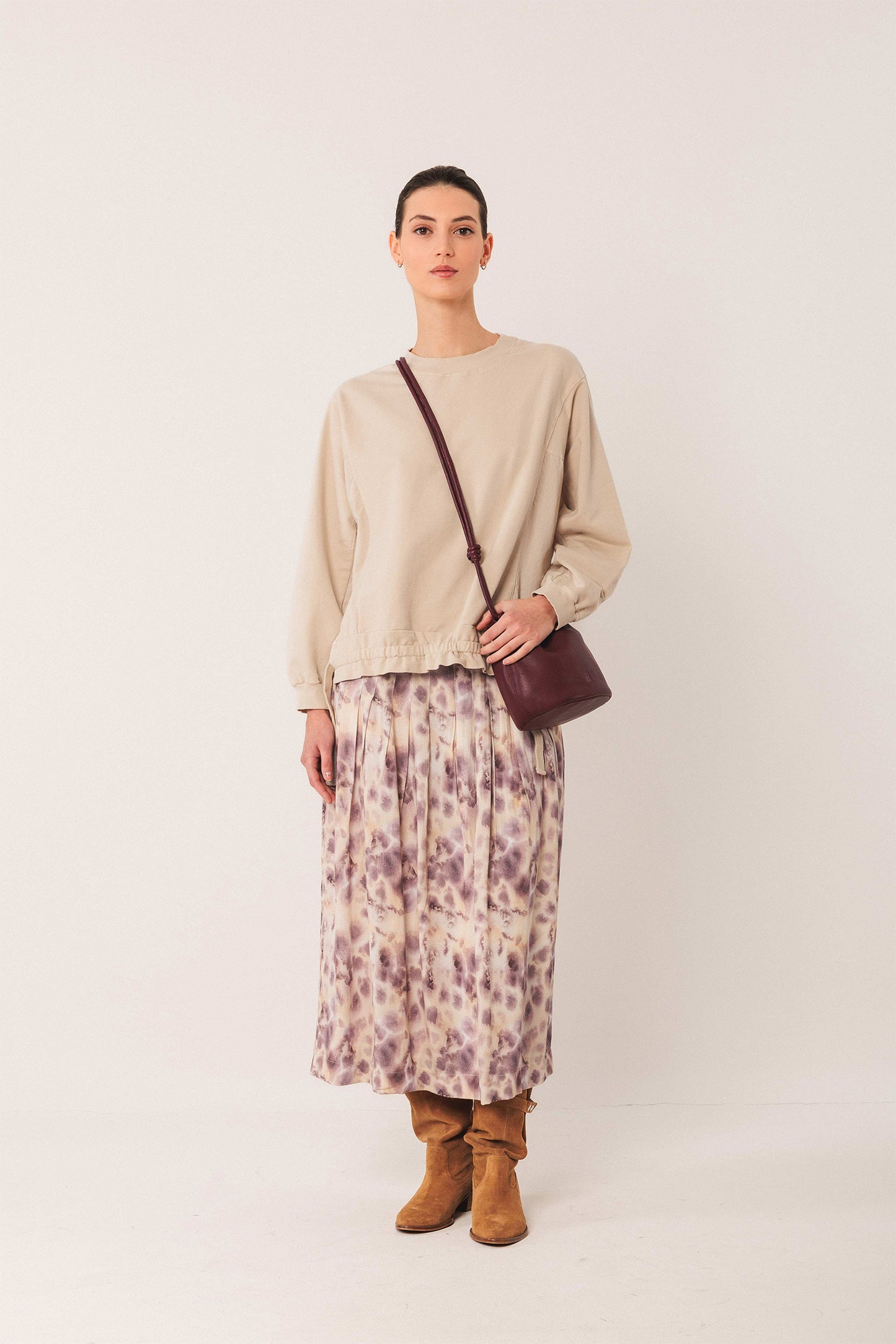 FALDA MIDI ACUARELA