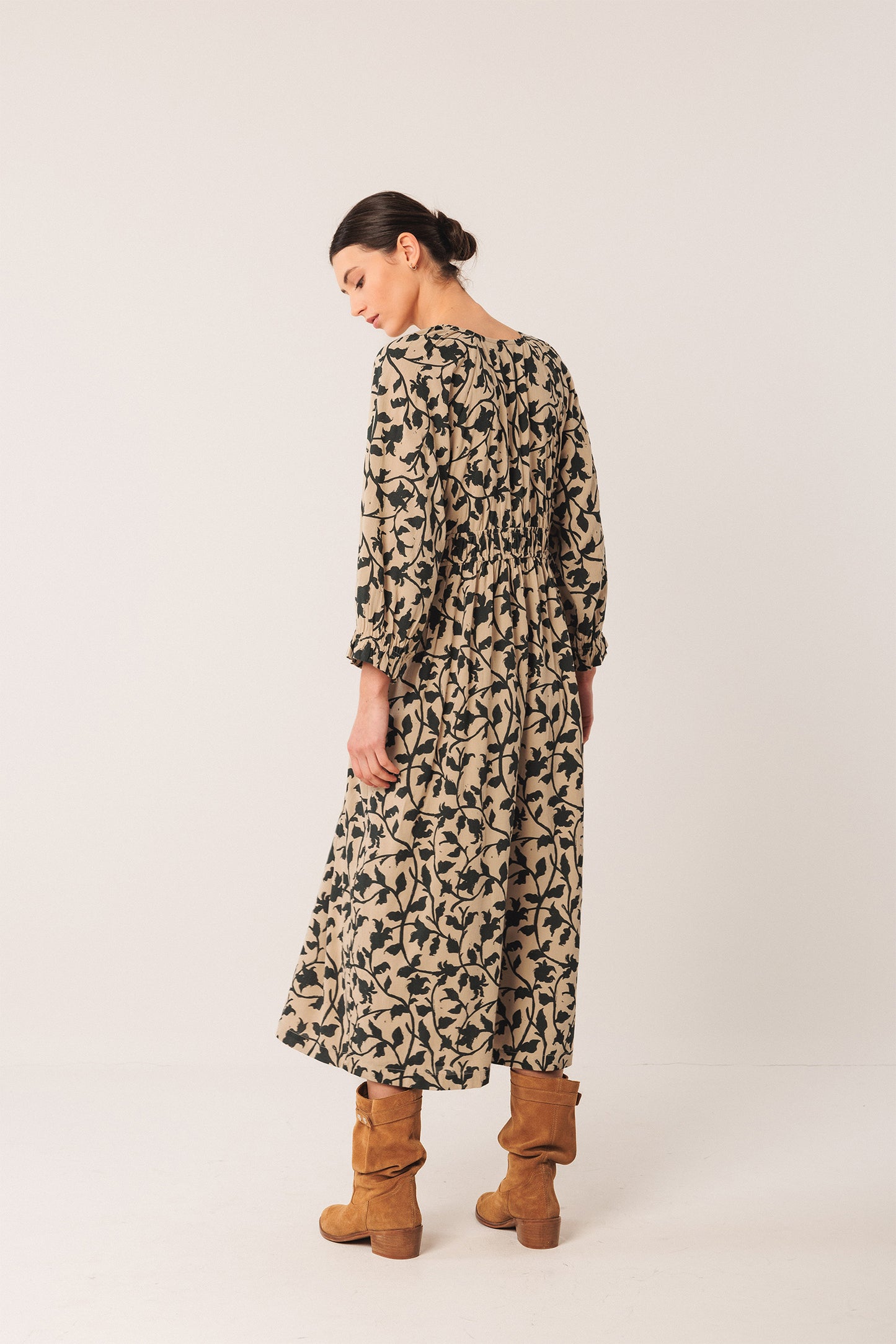 VISCOSE MIDI DRESS