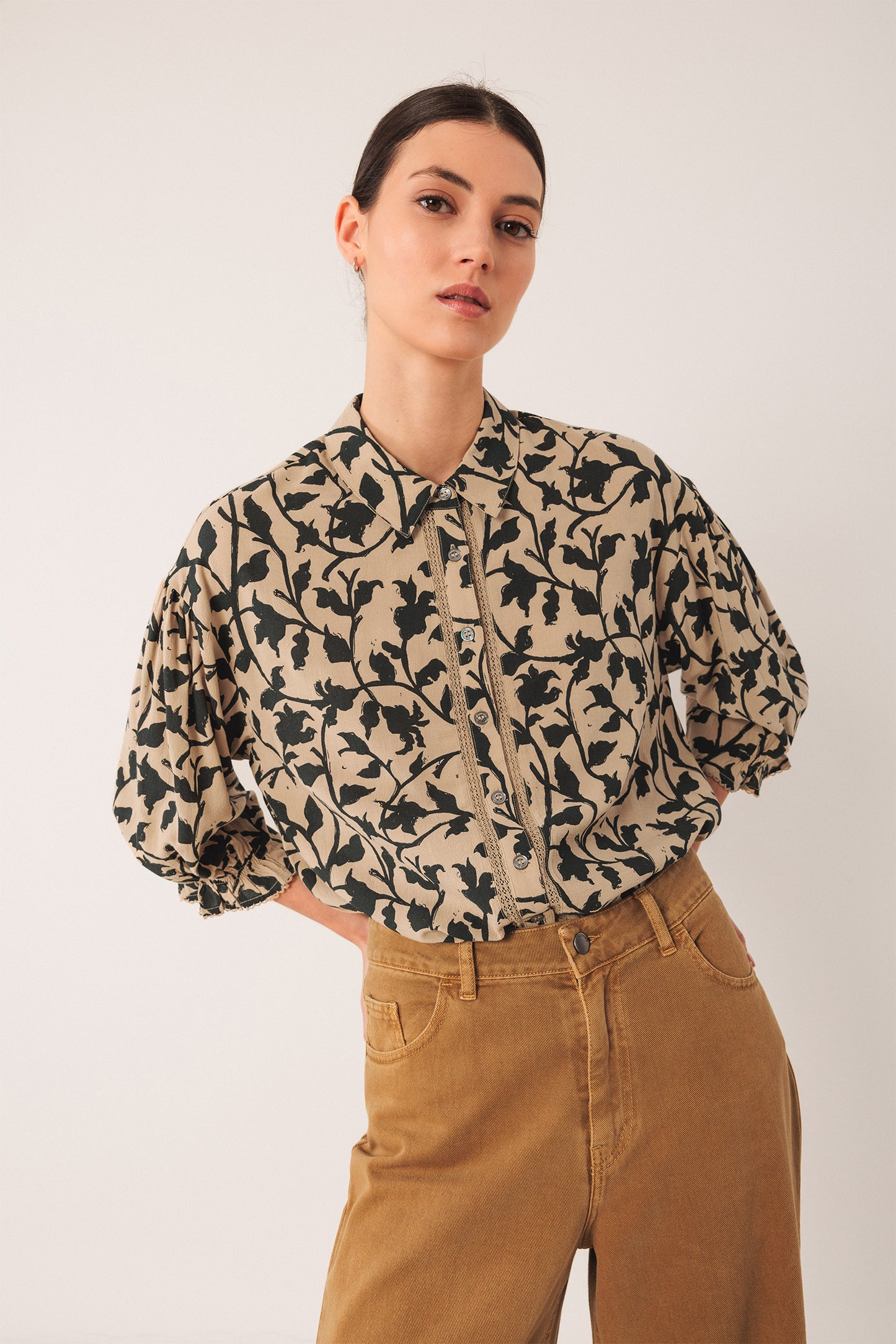 CAMISA VISCOSA MANGA 3/4