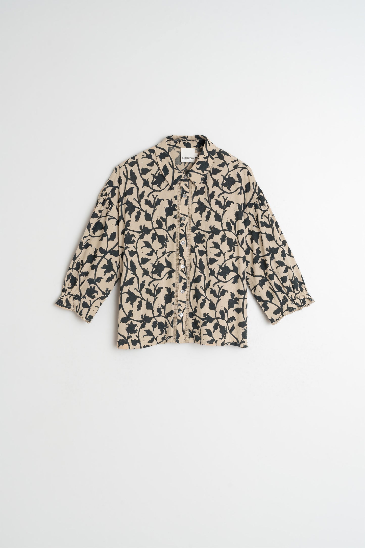 CHEMISE À MANCHES 3/4 EN VISCOSE