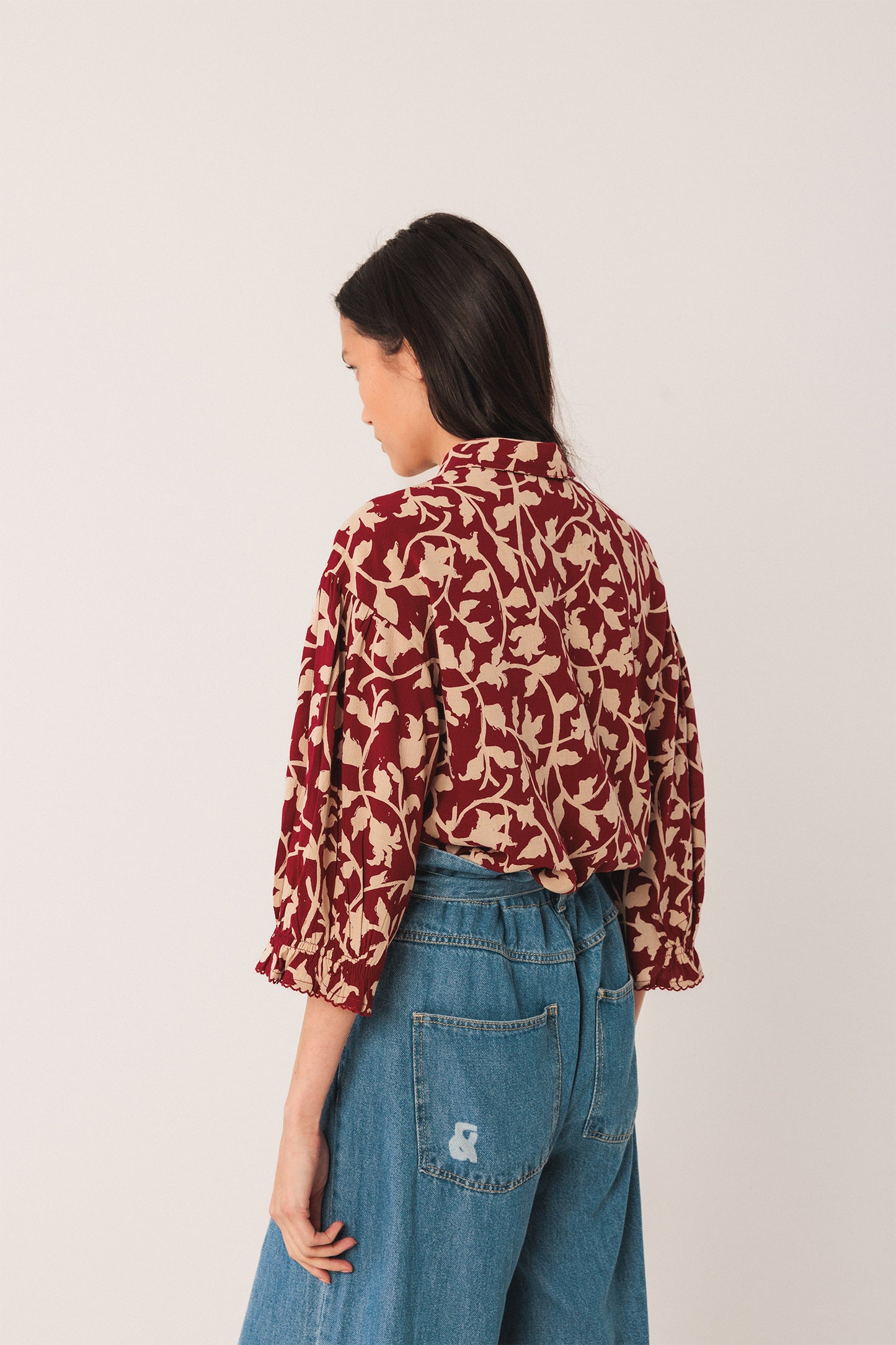 CAMISA VISCOSA MANGA 3/4