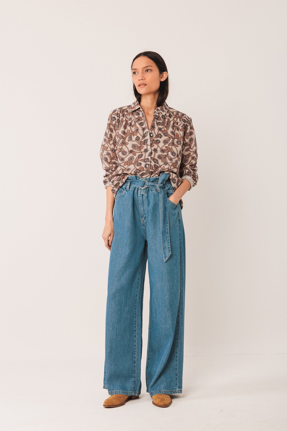 CHEMISE EN CRÊPE DE COTON