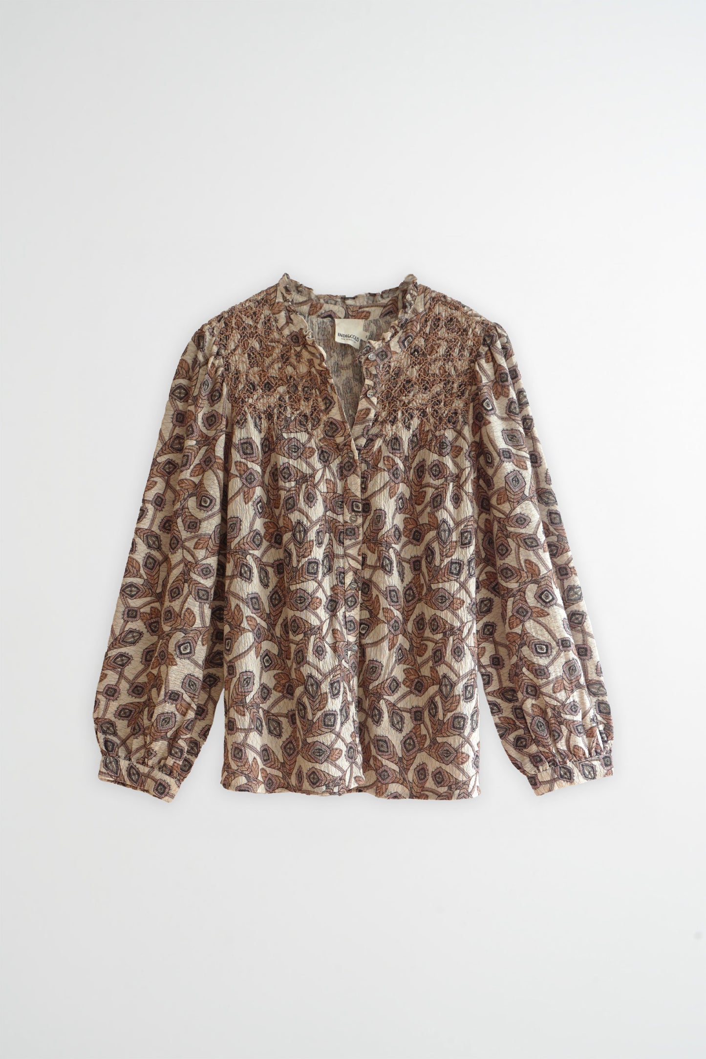 SMOCK EMBROIDERED SHIRT