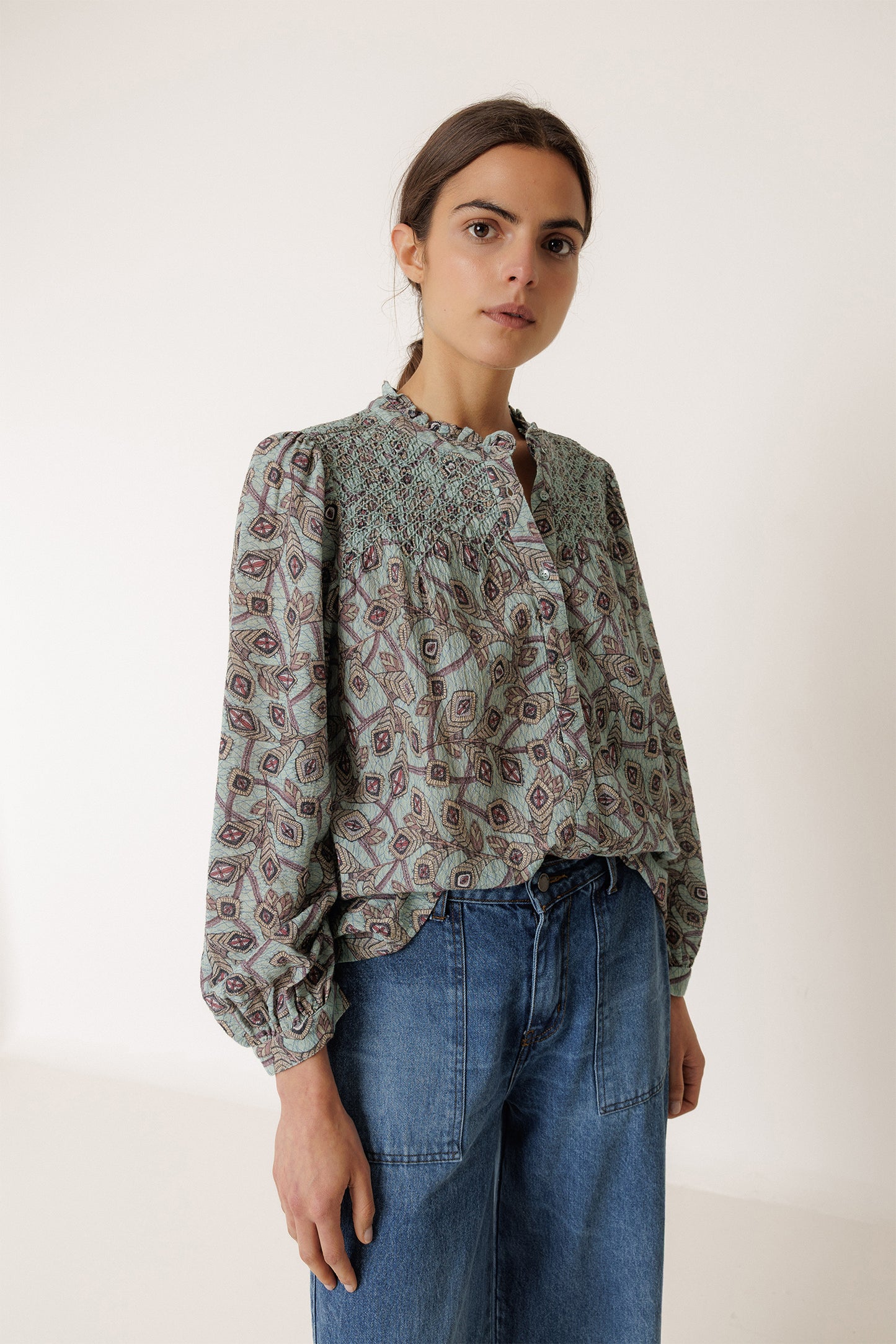 CAMISA BORDADO SMOCK