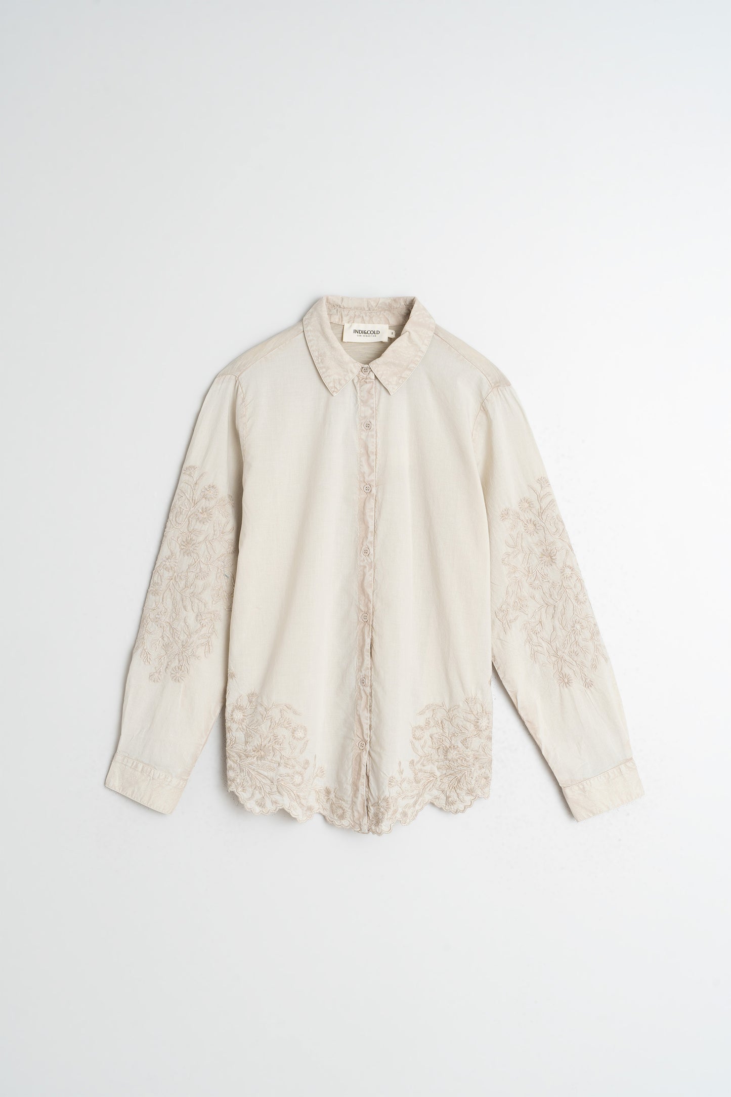 CAMISA VOILE BORDADA