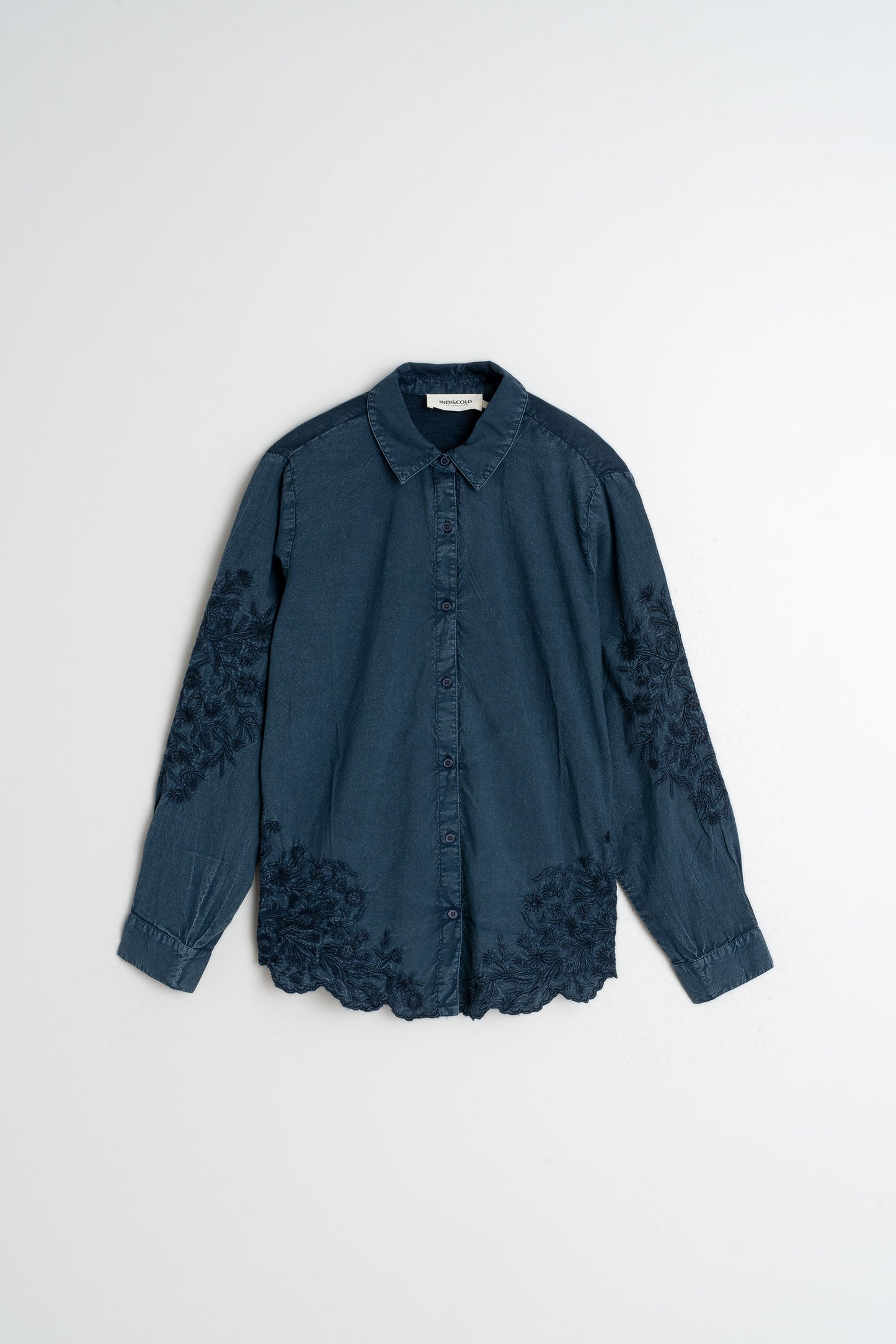 EMBROIDERED VOILE SHIRT