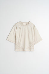 T-SHIRT EN COTON BRODÉ