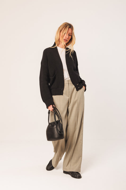 VESTE CROISÉE EN COTON 1