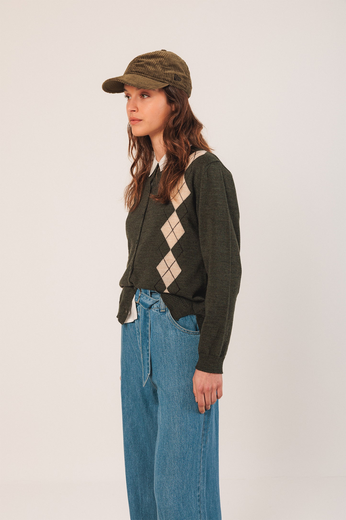 CHAQUETA ROMBOS MERINO