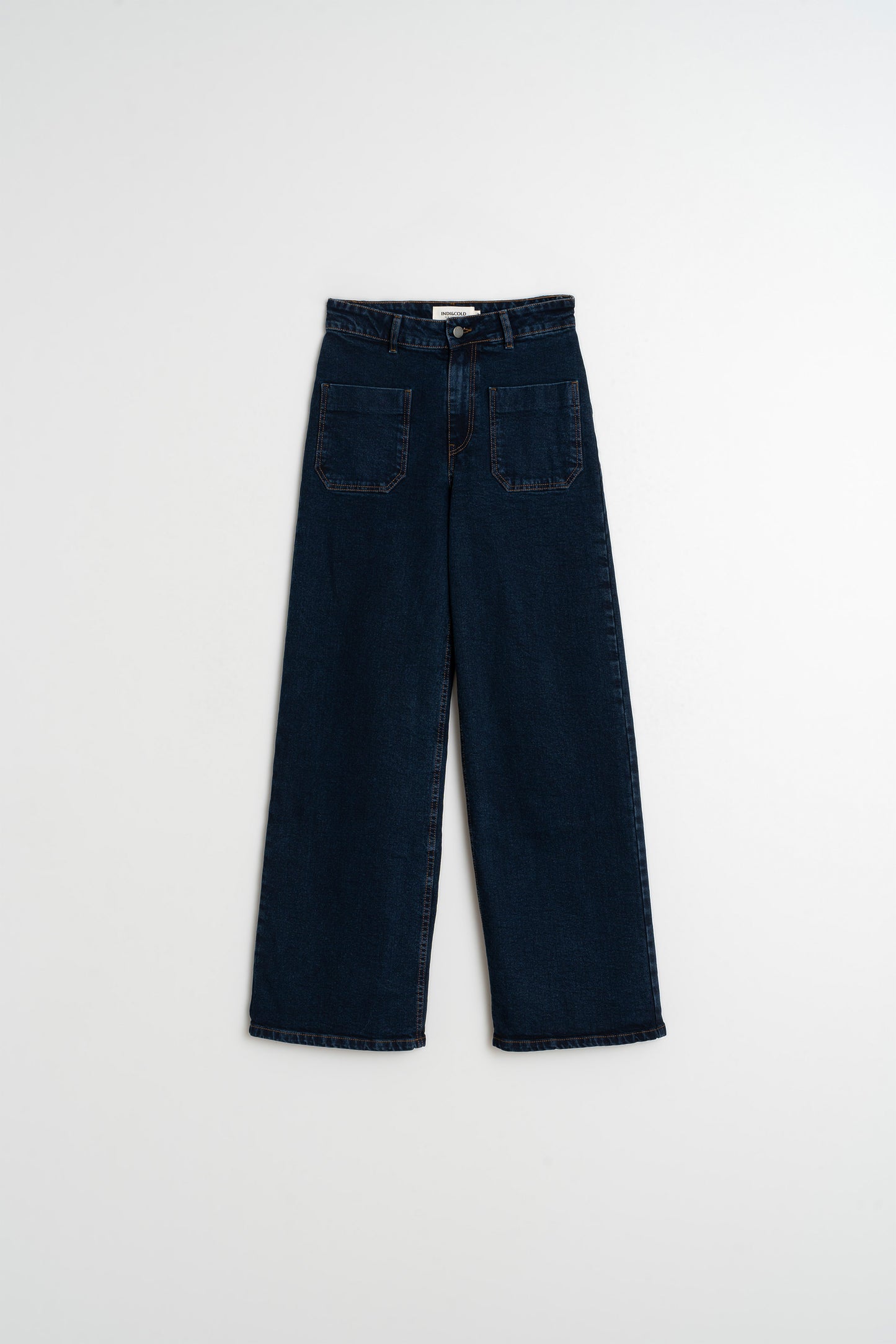 WIDE-LEG DENIM PANTS
