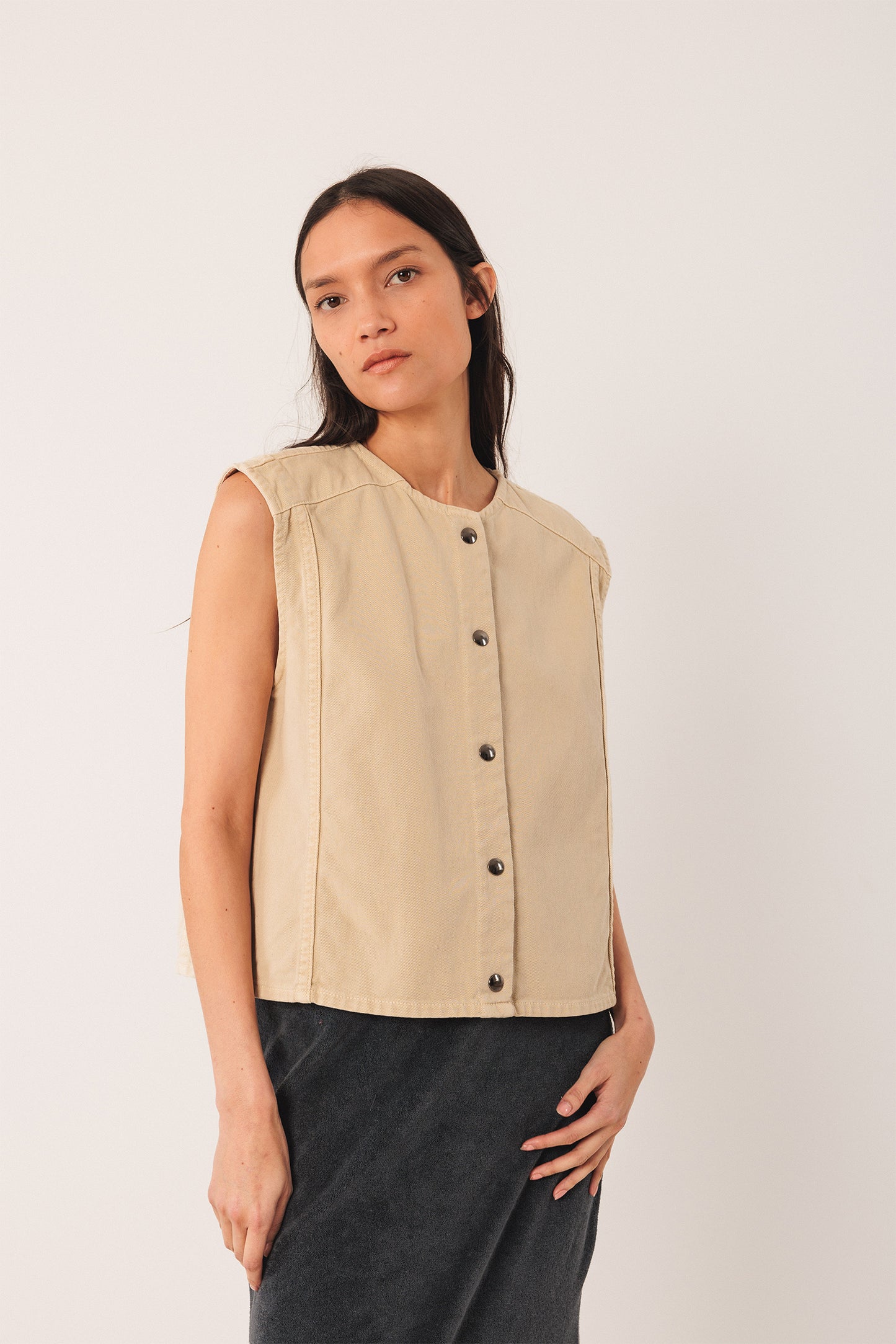 GILET EN SERGÉ