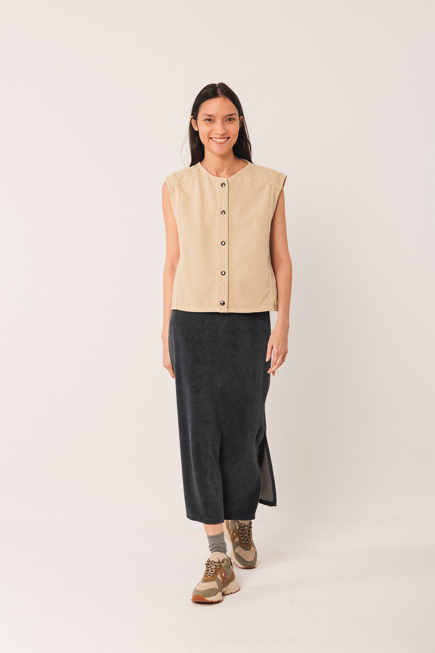 GILET EN SERGÉ