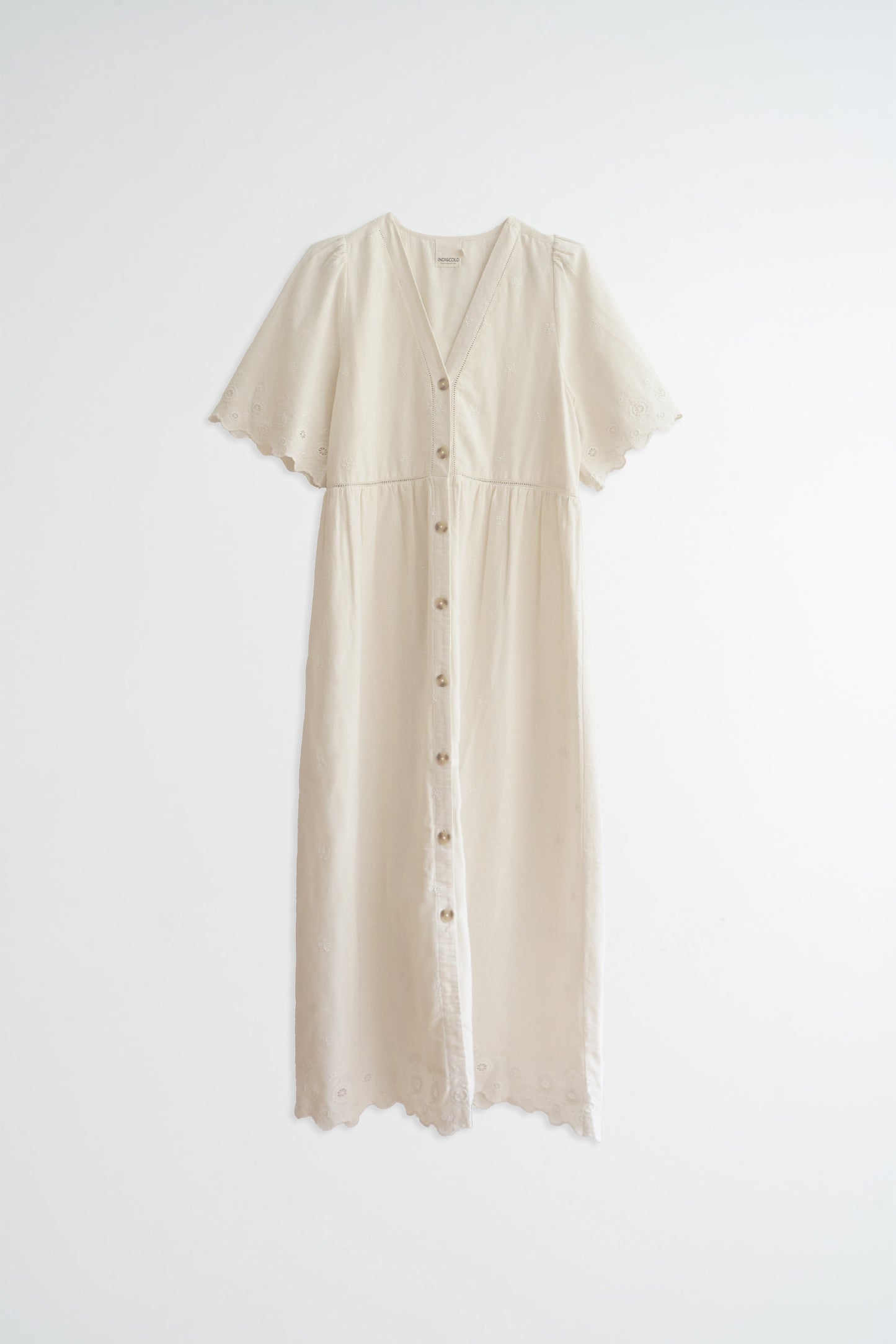 EMBROIDERED MIDI DRESS