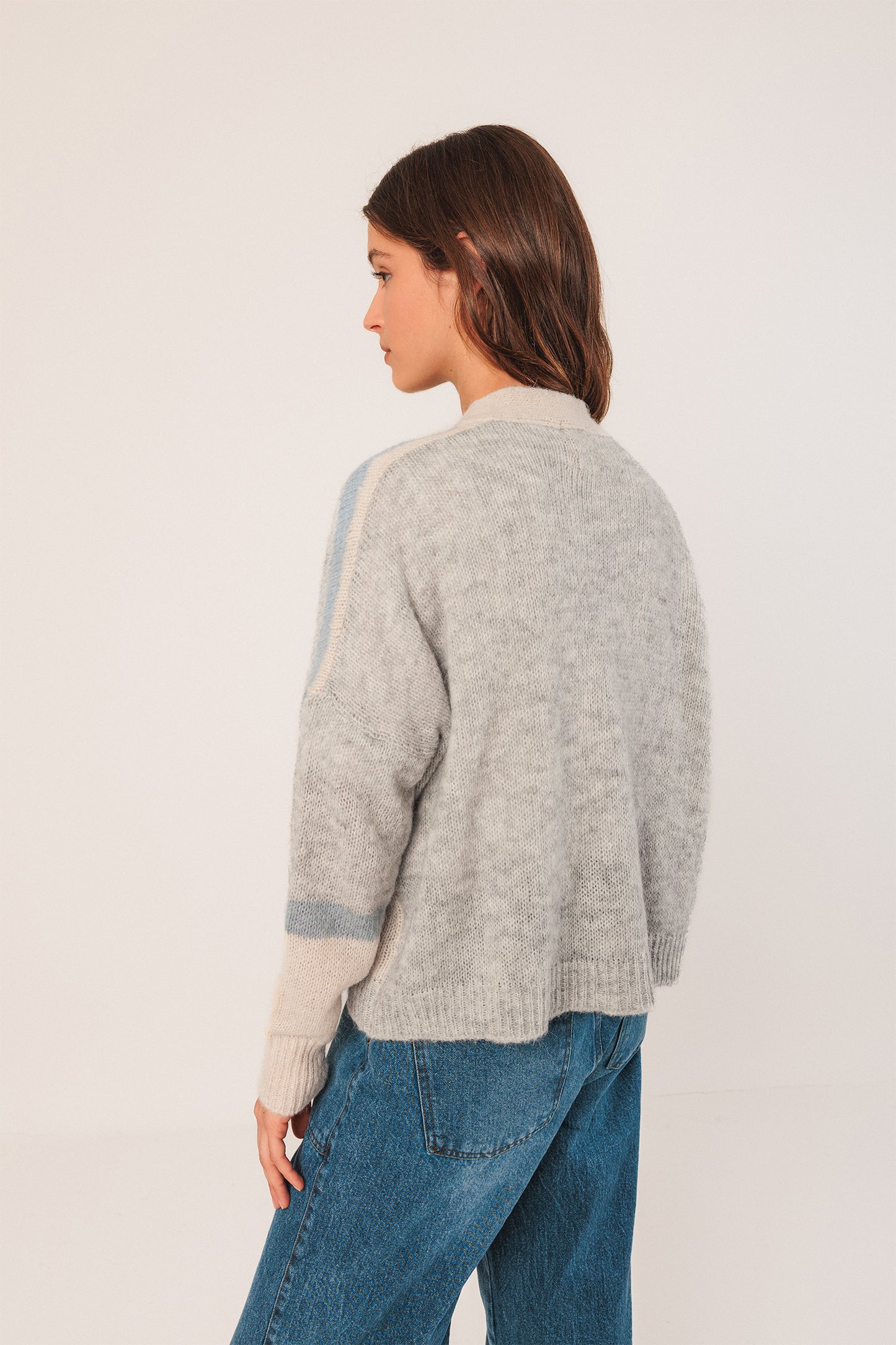 INTARSIA ALPACA JACKET