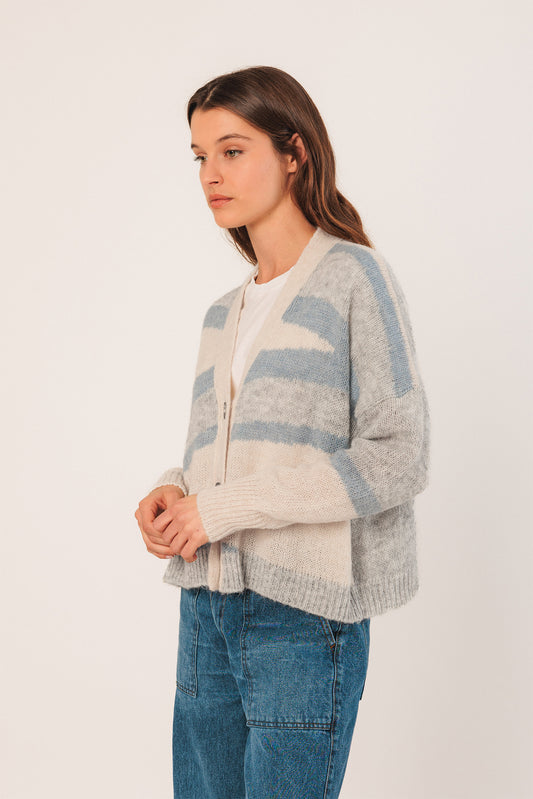 VESTE EN ALPAGA INTARSIA 4
