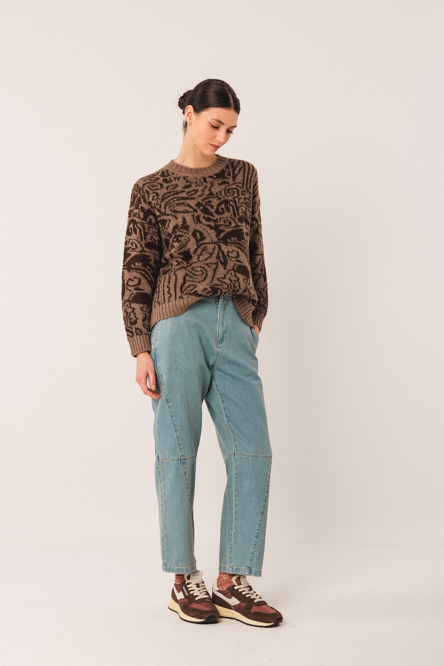 PULL BICOLORE EN JACQUARD