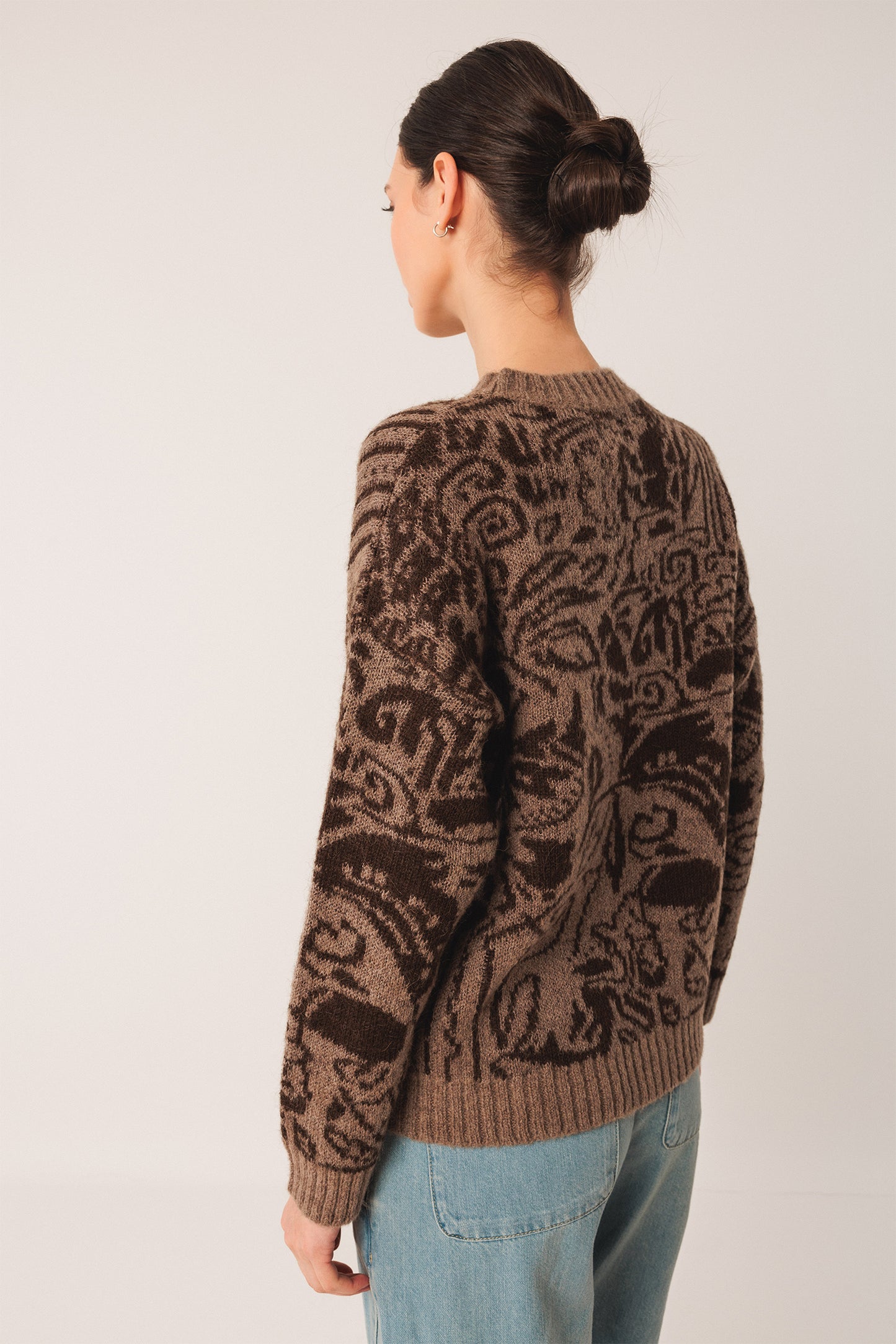 PULL BICOLORE EN JACQUARD