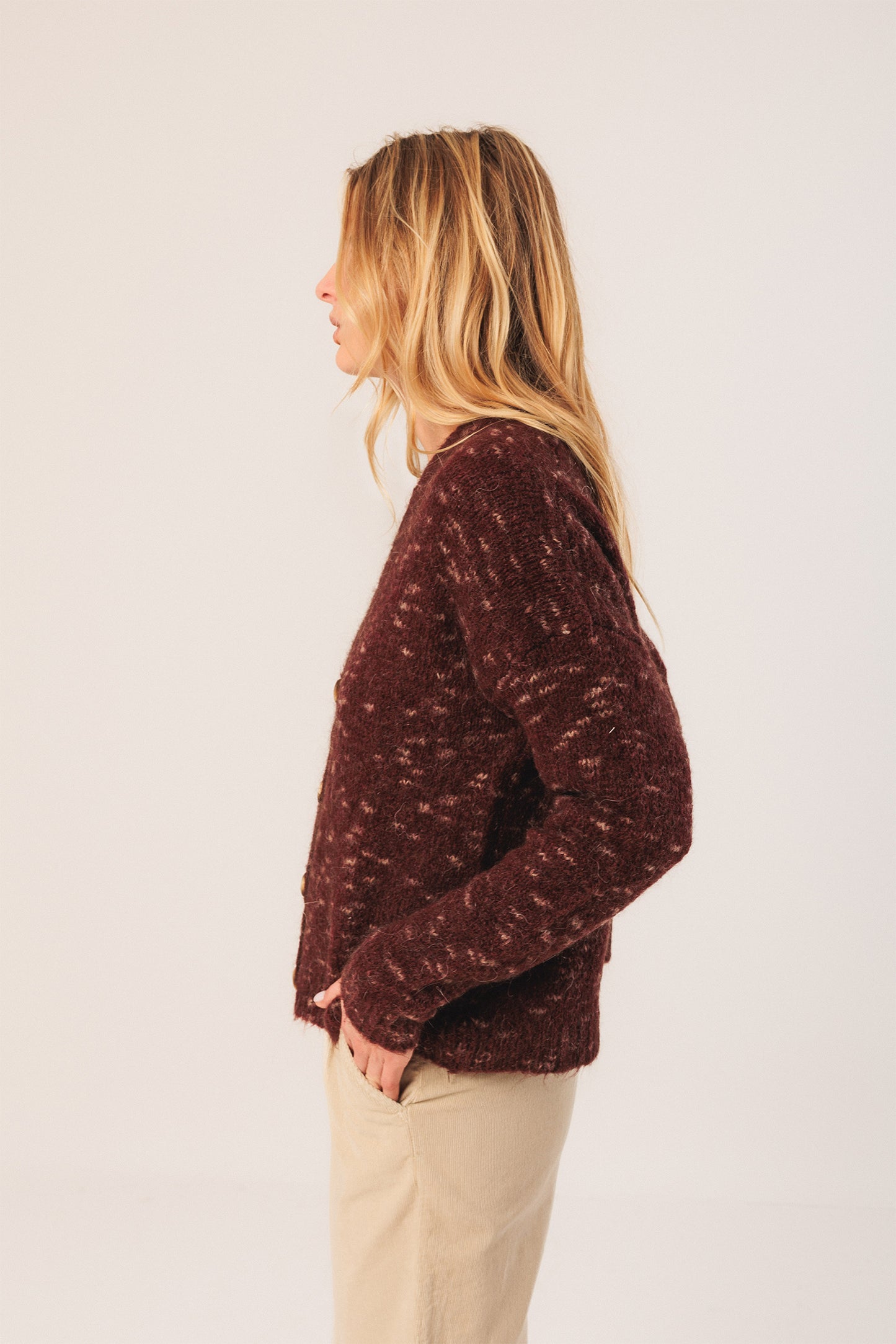 CHAQUETA PUNTO ABOTONADA