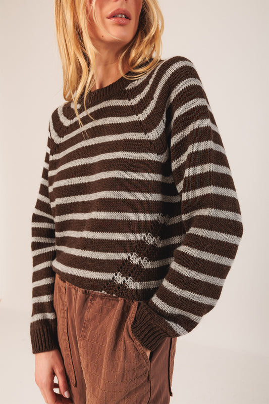 BICOLOR STRIPED SWEATER 1