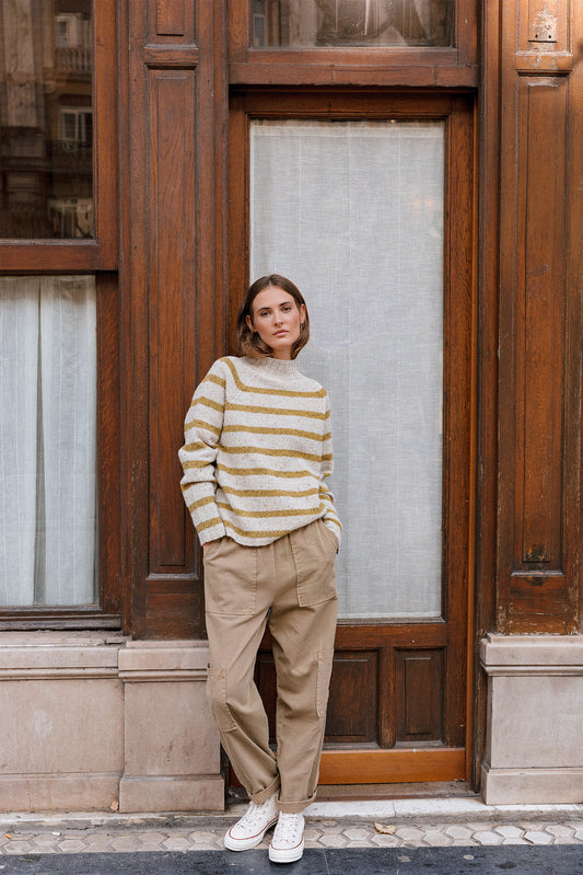 STRIPED CONTRAST SWEATER 2